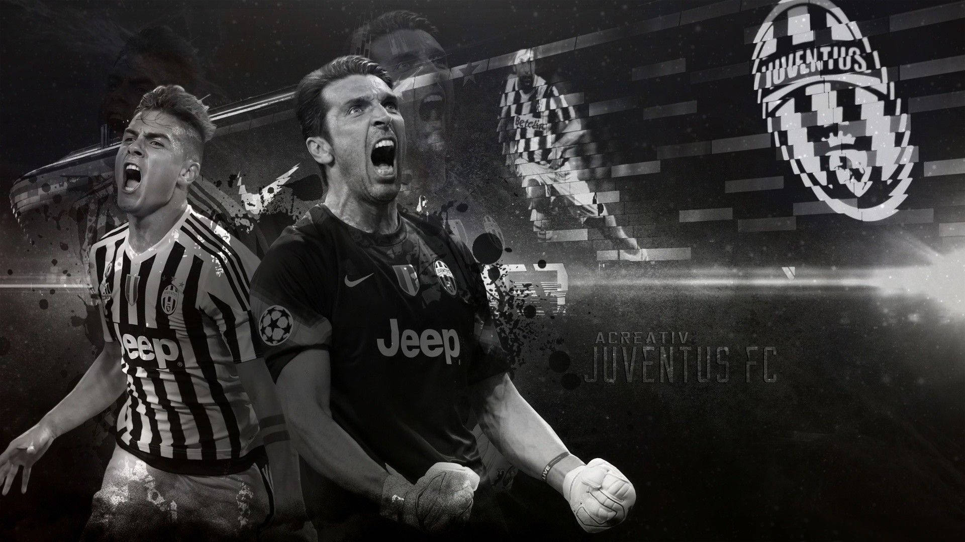 Juventus Gianluigi Buffon And Paulo Dybala Background