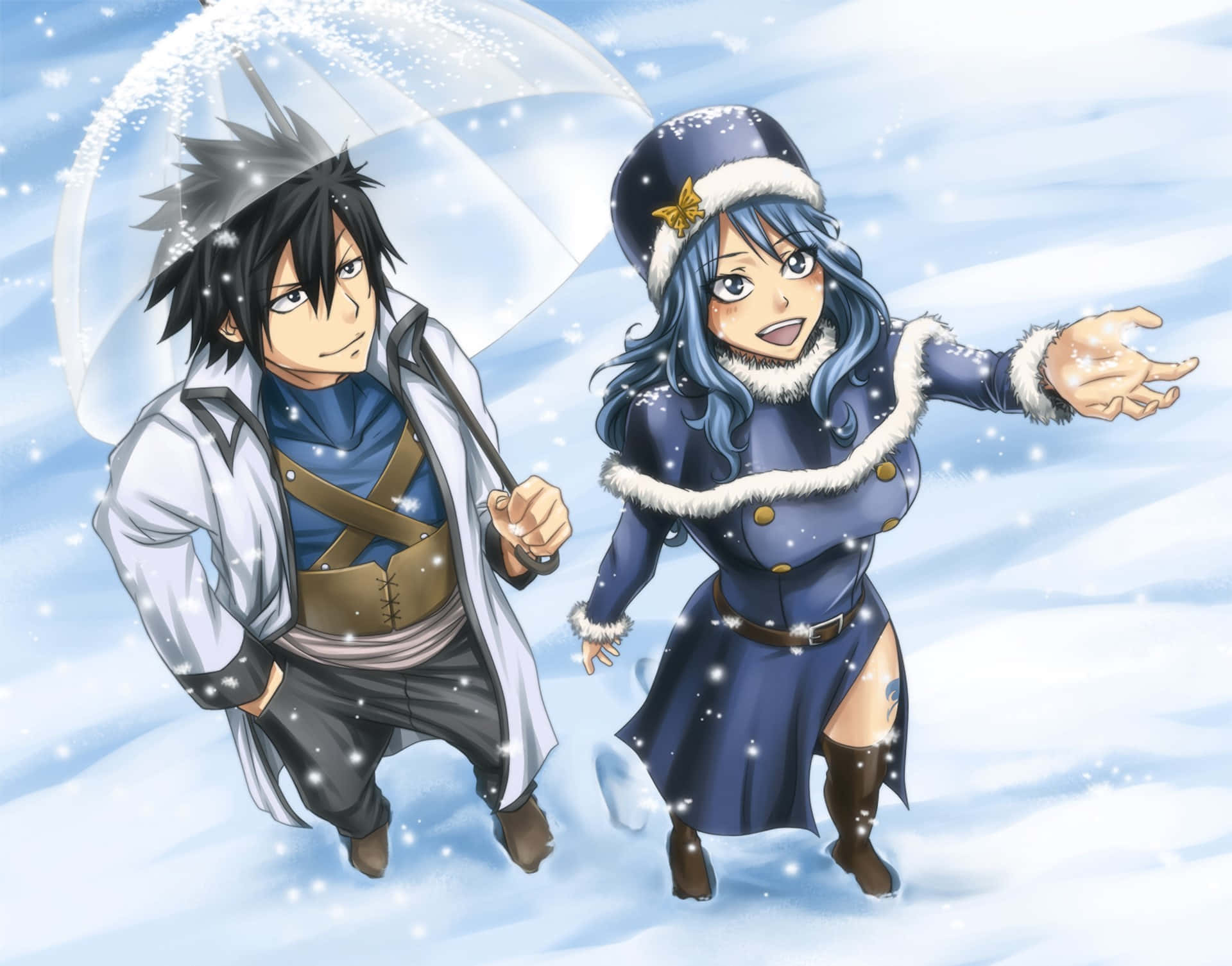 Juvia Lockser Unleashes Her Powerful Water Magic In A Dynamic Pose