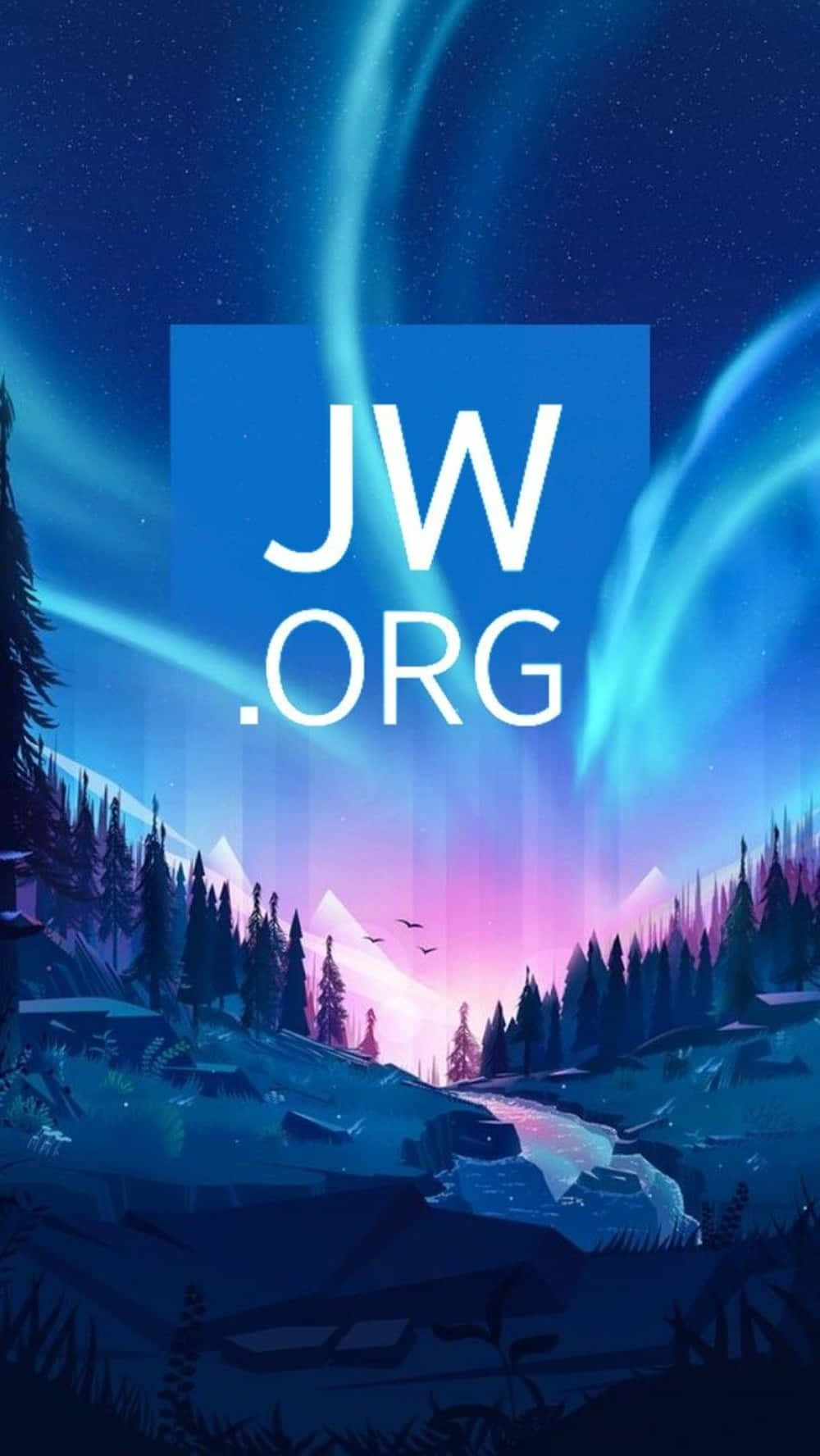 Jworg Logo On Blue Forest