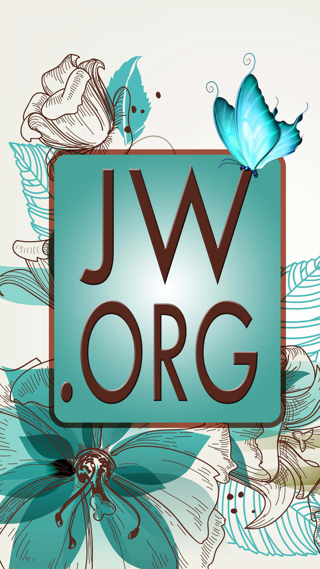 Jworg Logo With A Butterfly And Flowers