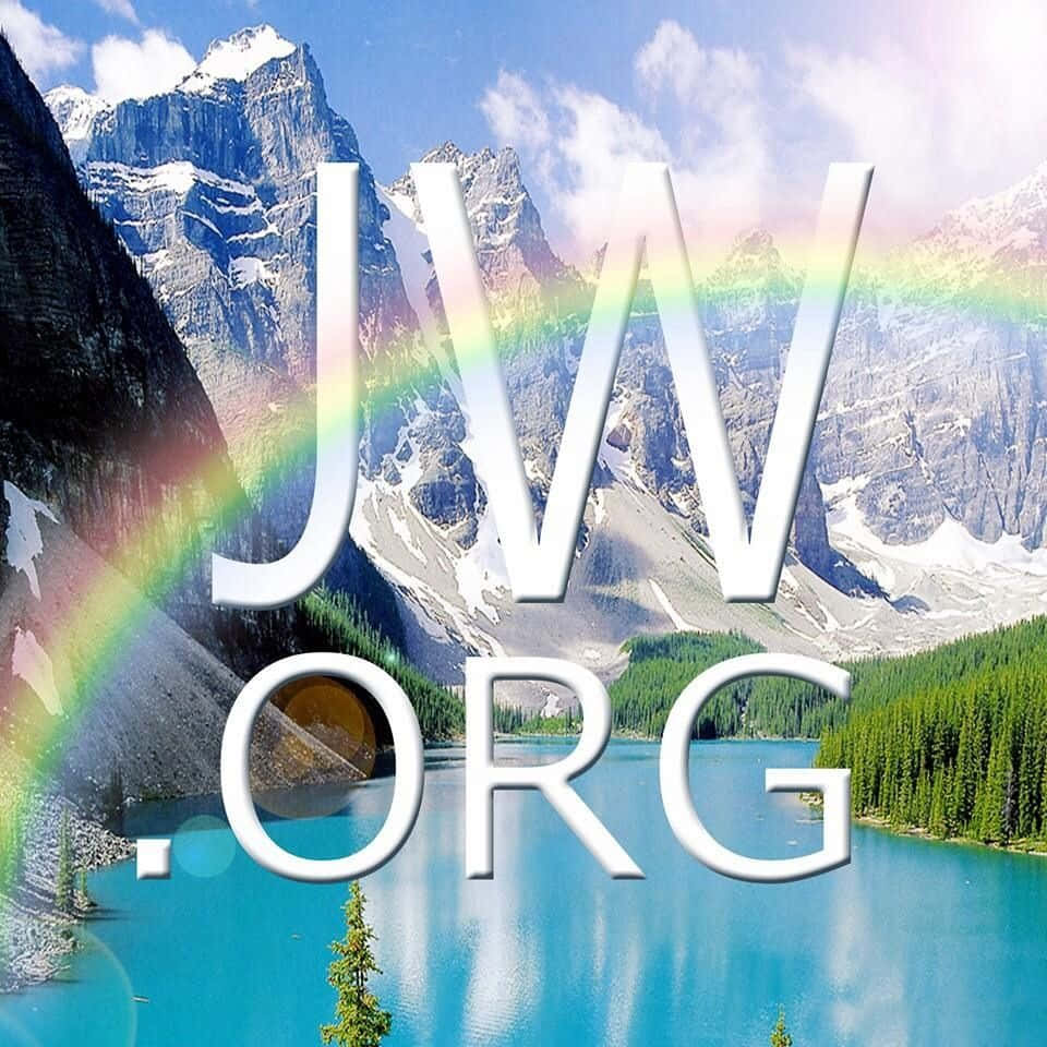 Jworg With White Mountains And Rainbow Background