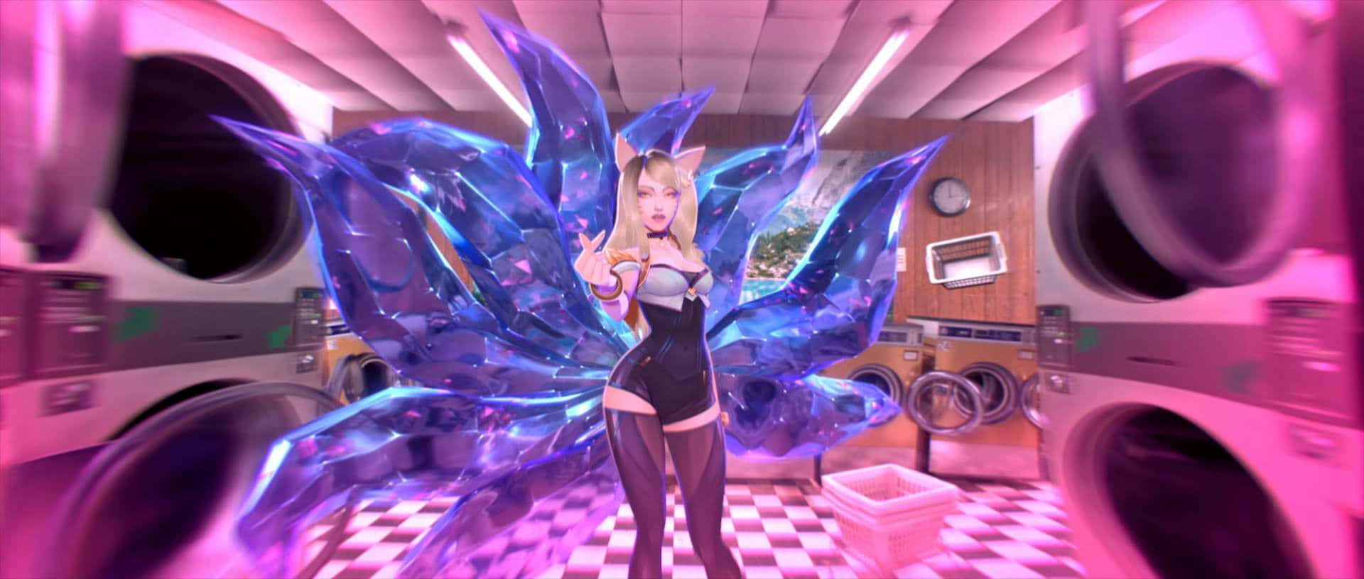 K/da Ahri Korean Pop Music Background