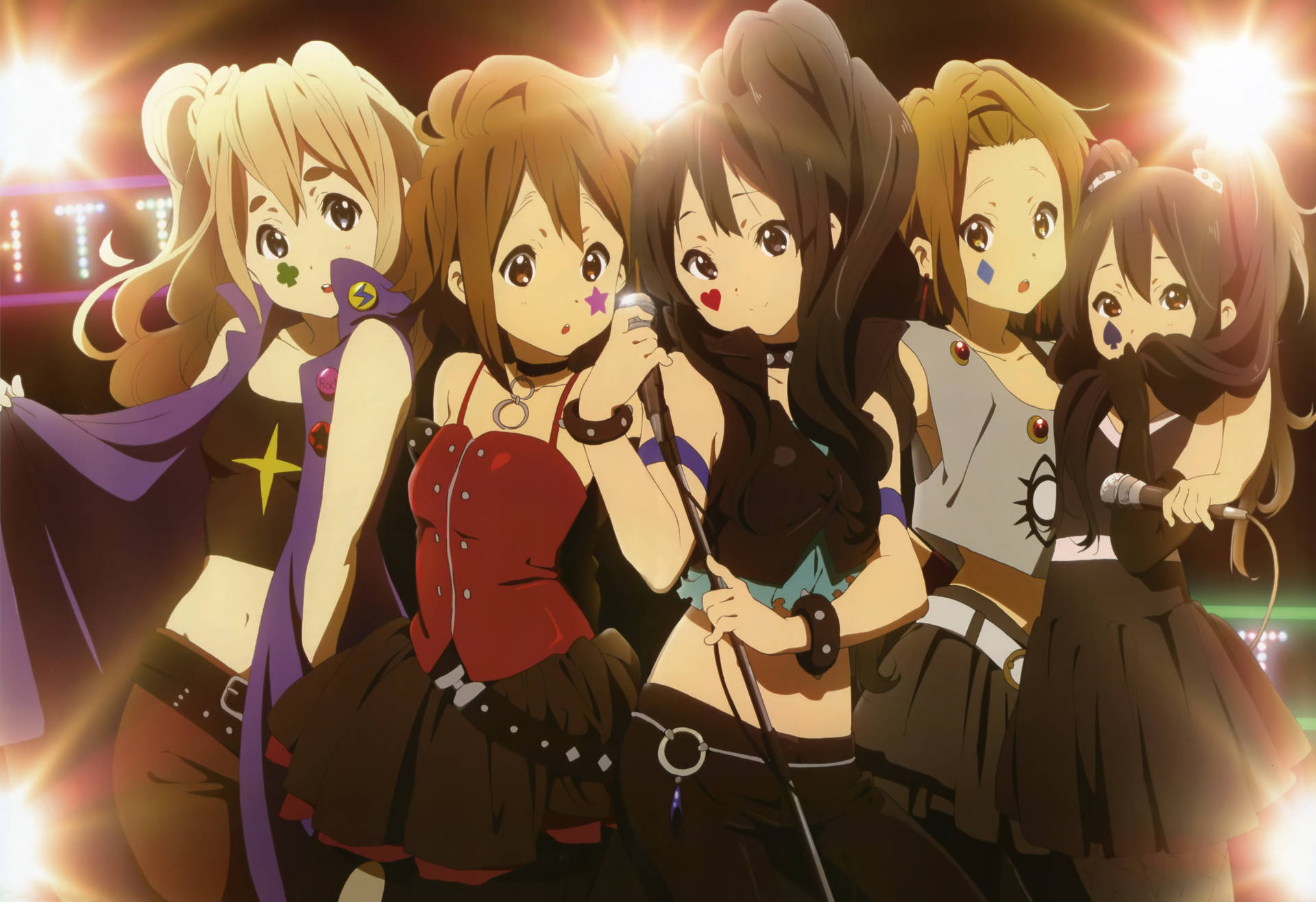 K-on Bank In Punk Outfit Background