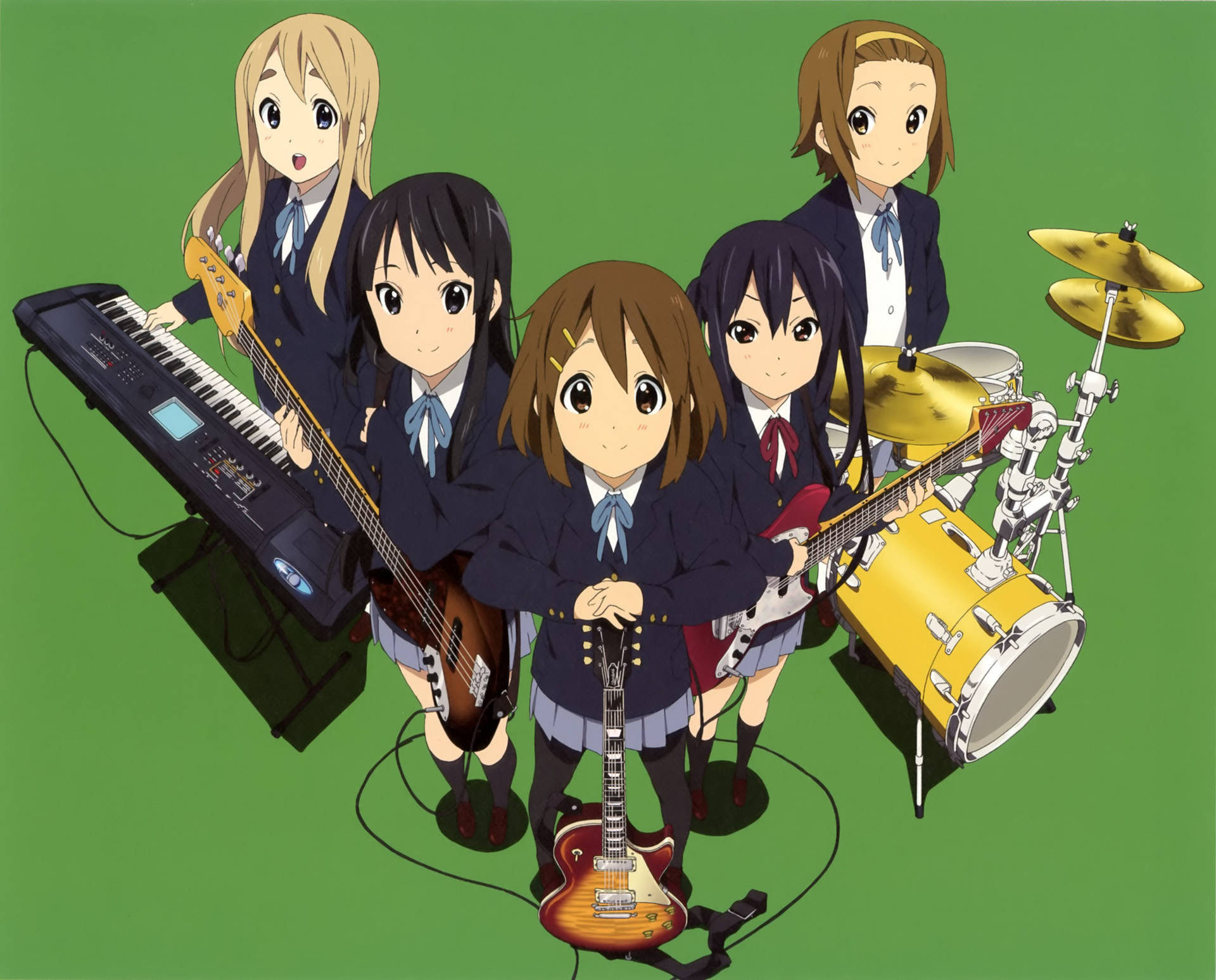 K-on Girl Band In Green
