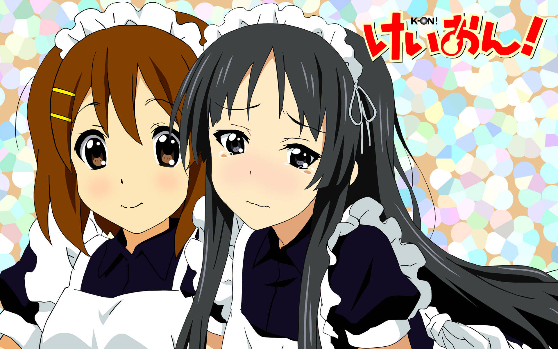 K-on Maid Yui And Mio Background