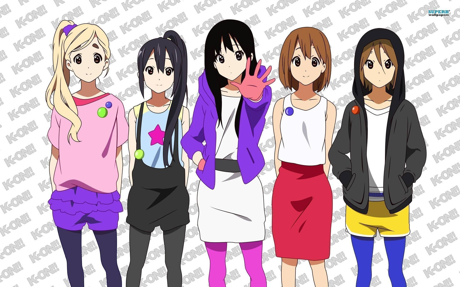 K-on Young Fashion Girls Background