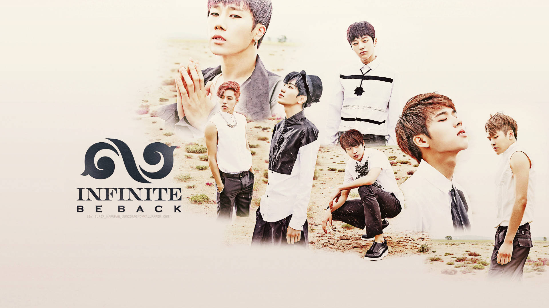 K Pop Boy Group Infinite Poster Background