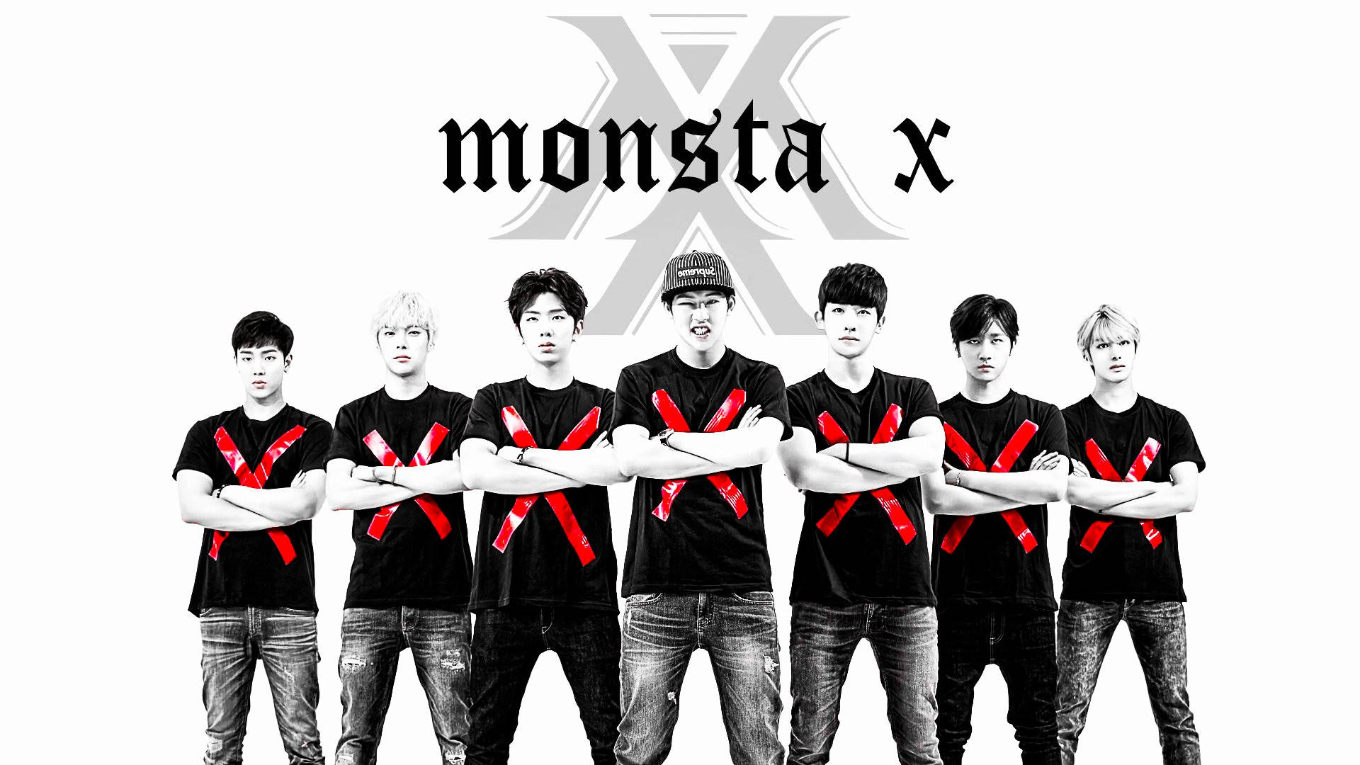 K Pop Boy Group Monsta X Background