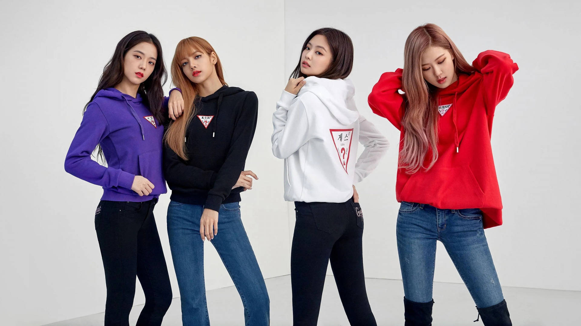 K Pop Group Blackpink For Guess