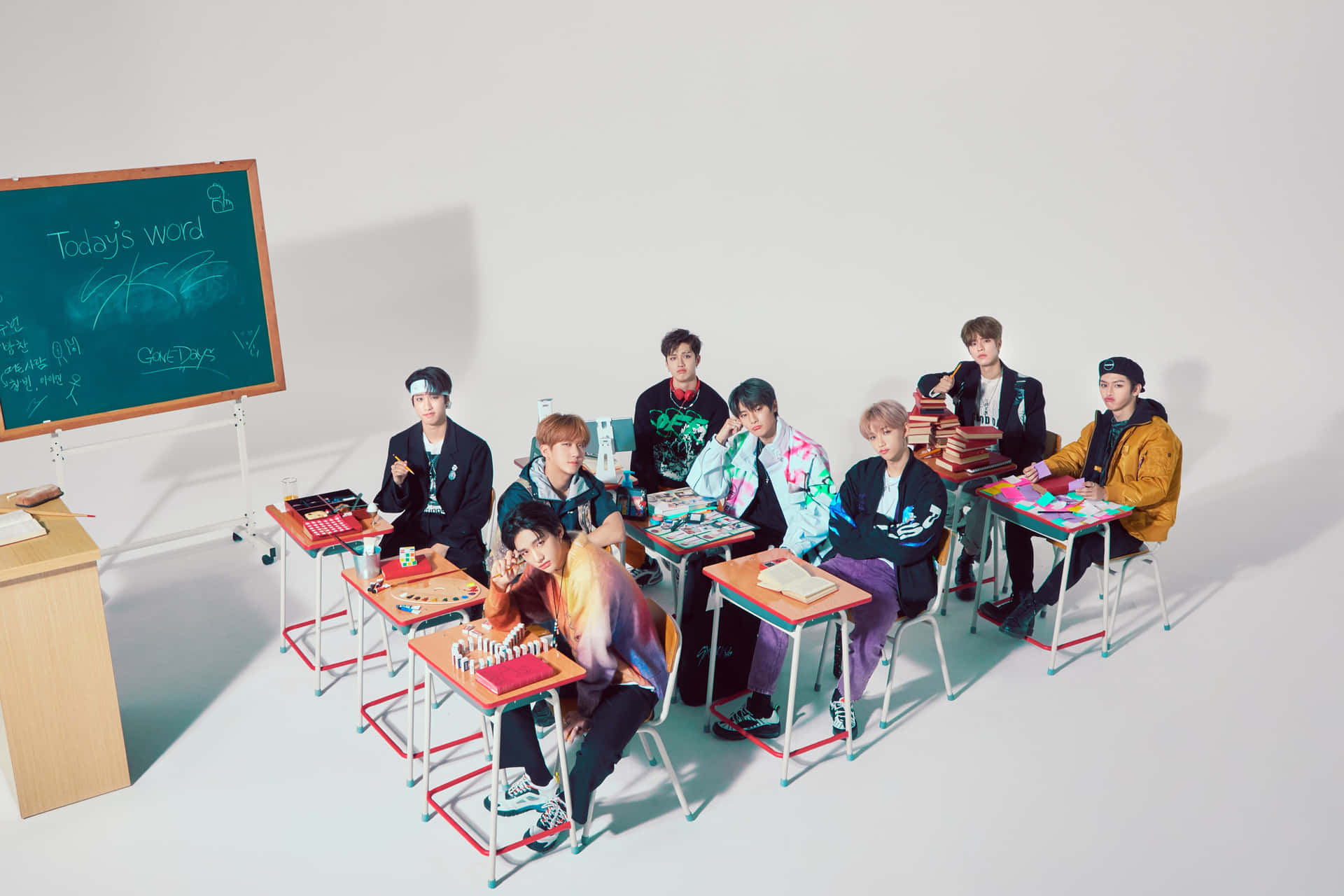 K Pop Group Classroom Concept