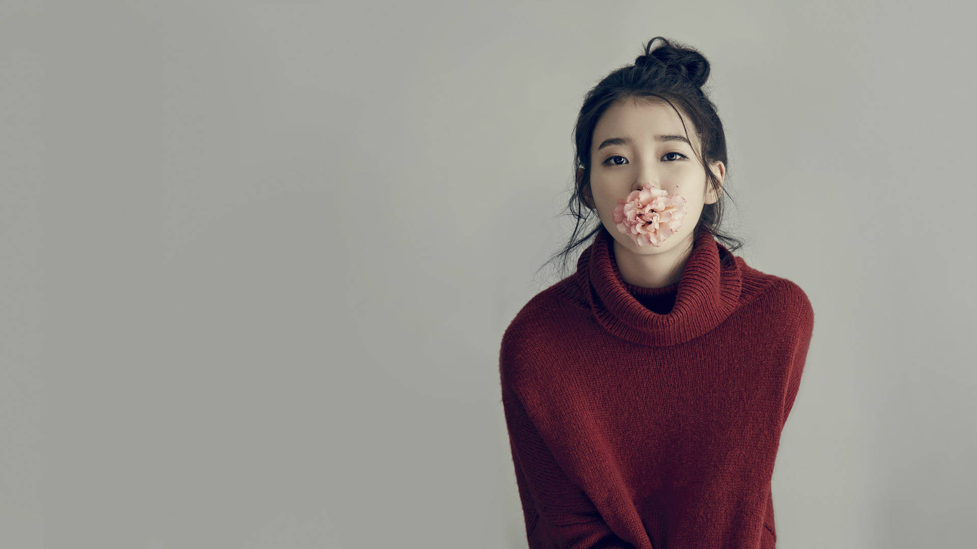 K-pop Iu With Flower Pc Background