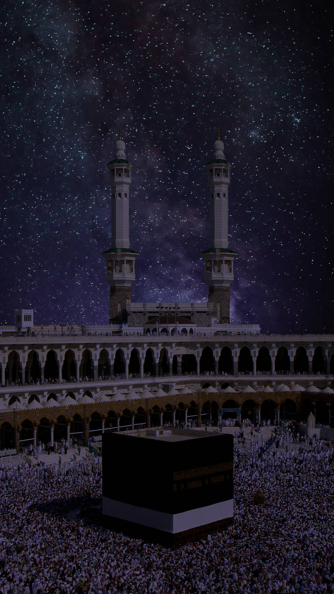 Kaaba Night Starry Sky