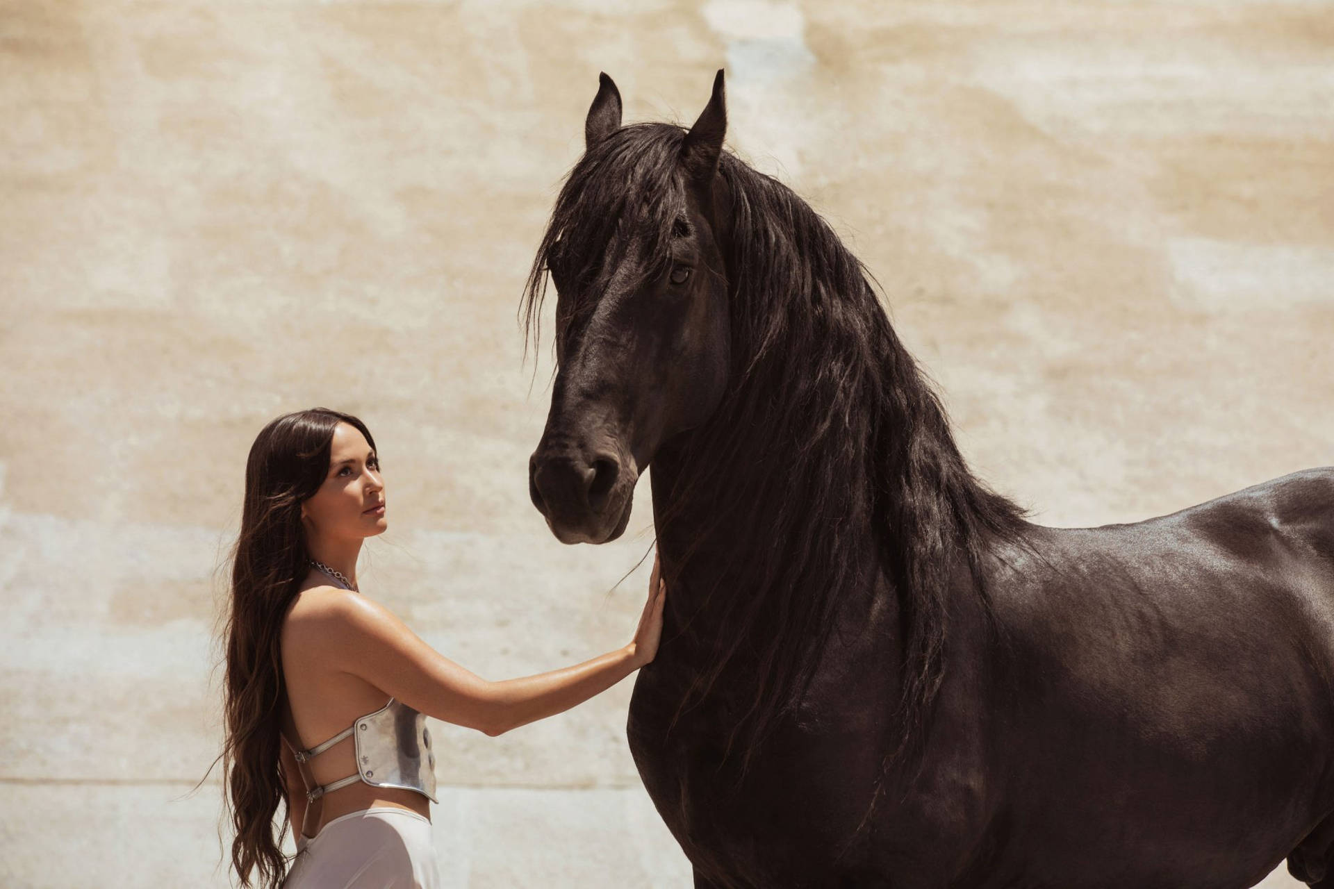 Kacey Musgraves With Black Horse