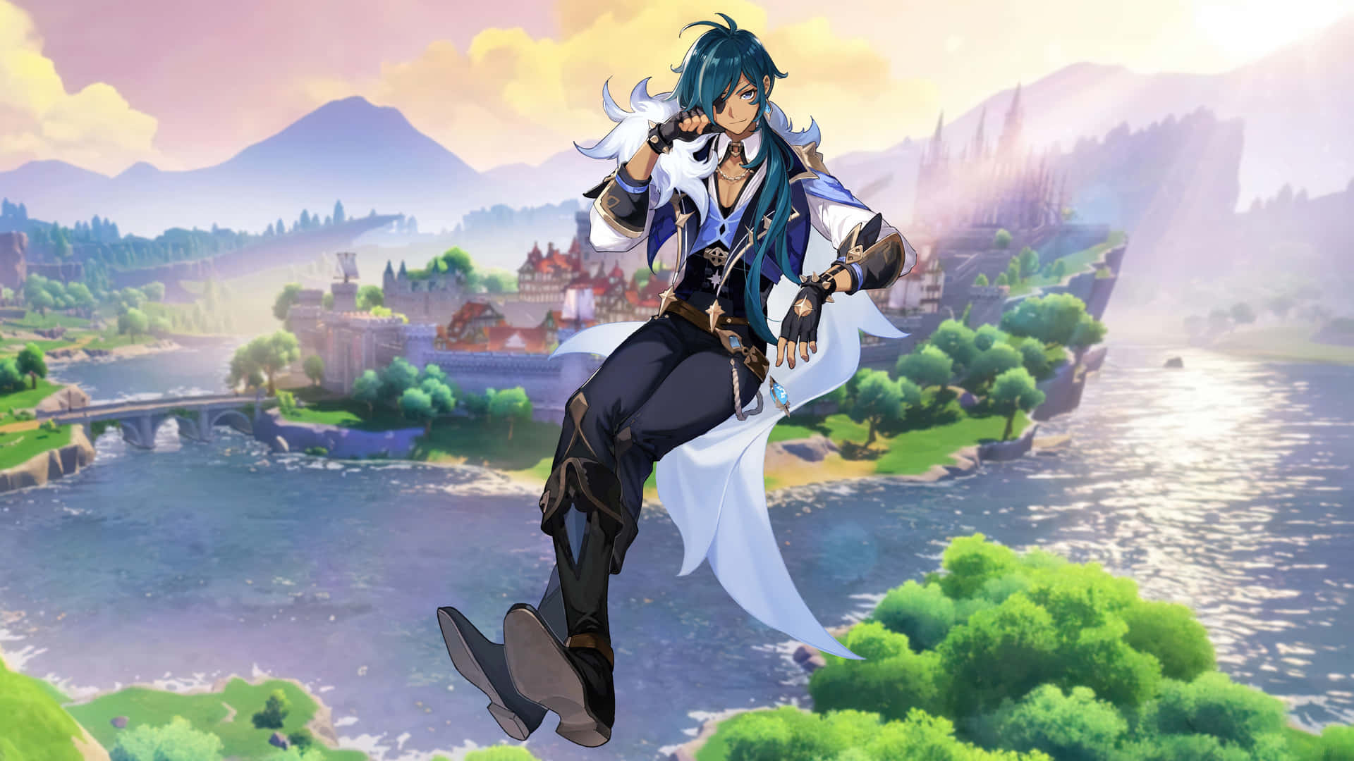 Kaeya Of The Mondstadt Region, Protector Of The People. Background
