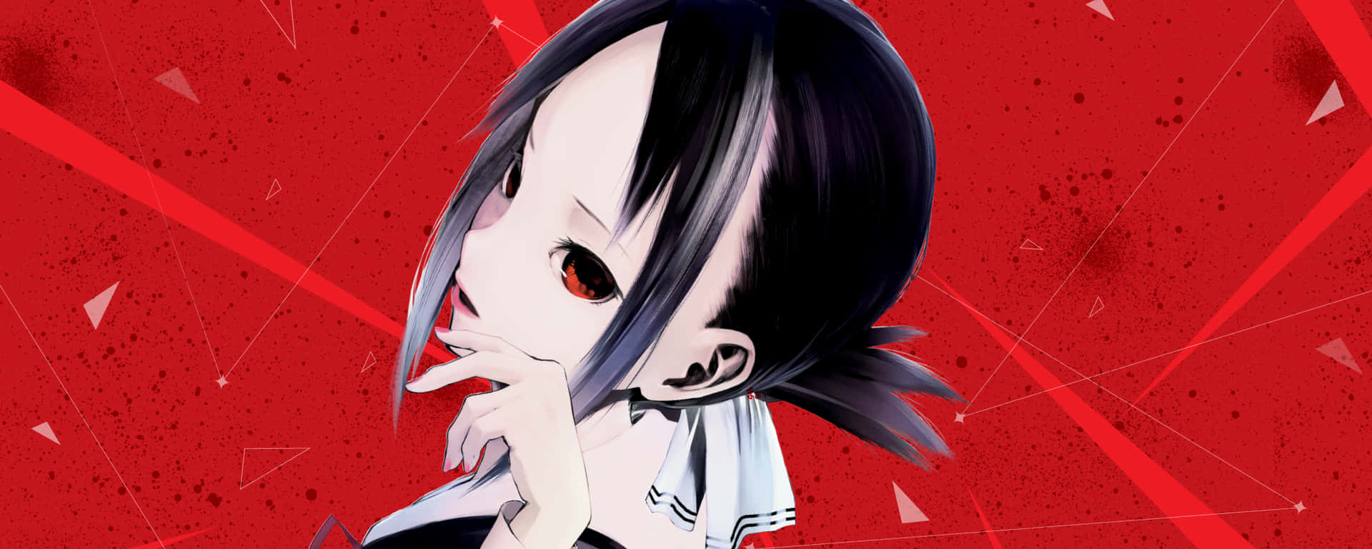 Kaguya And Chika Revel In The Intensity And Drama Of Kaguya Sama Love Is War Background