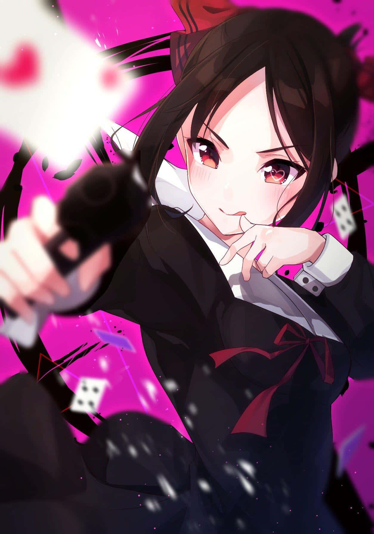 Kaguya And Shirogane Share A Moment Of Bliss Background
