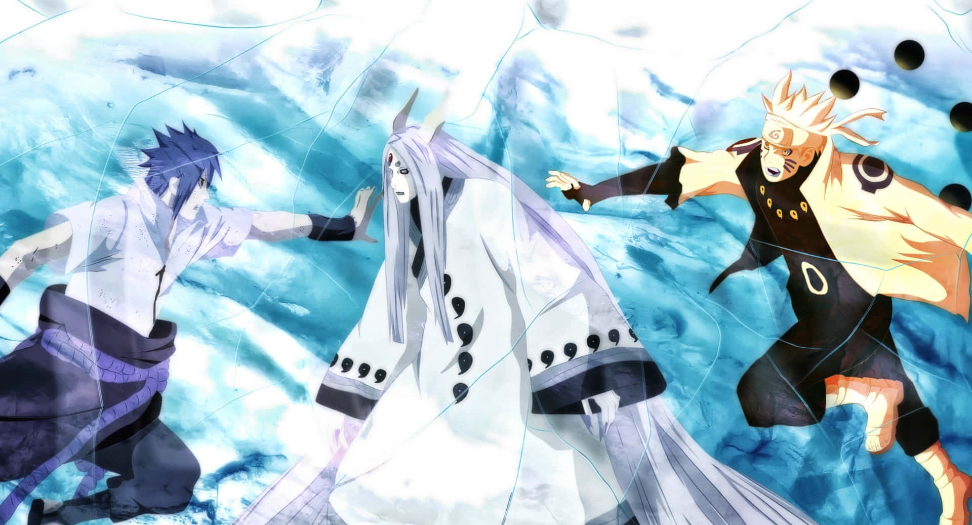 Kaguya Otsutsuki Gracefully Ruling Her Divine Dimension Background