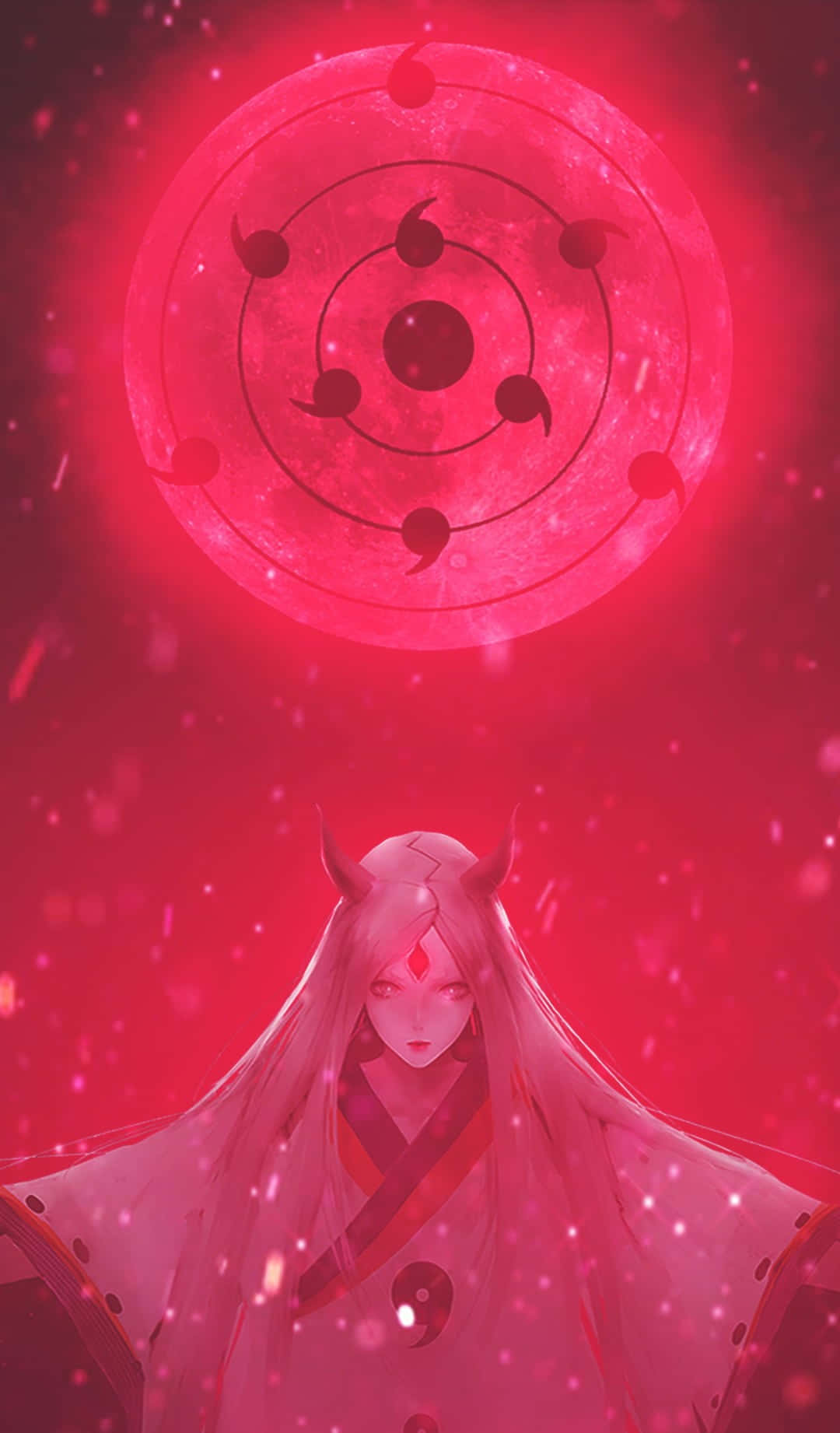 Kaguya Otsutsuki, The Progenitor Of Chakra, In A Powerful Stance Background