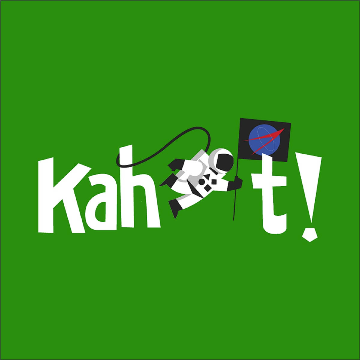 Kahoot Space Green Logo Background