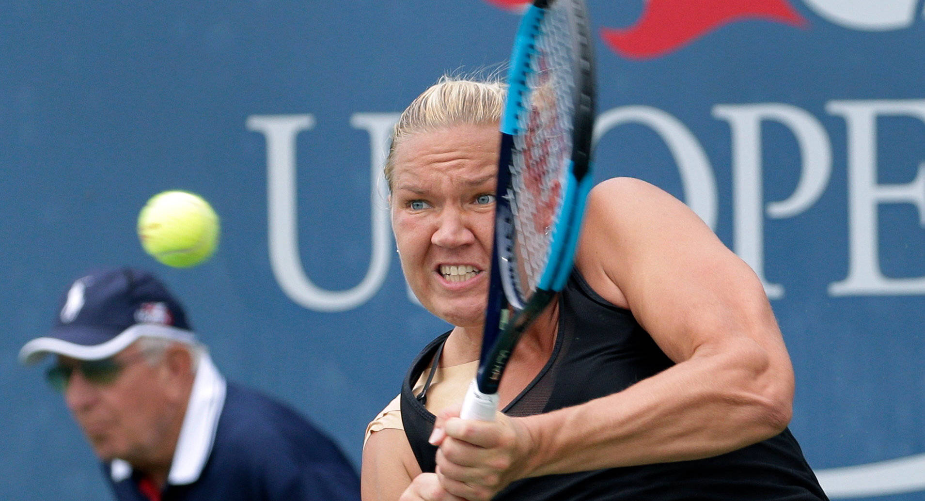 Kaia Kanepi At U.s. Open Background