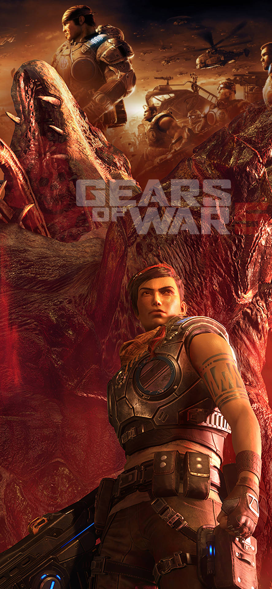 Kait Diaz And The Kraken Gears 5 Iphone Background