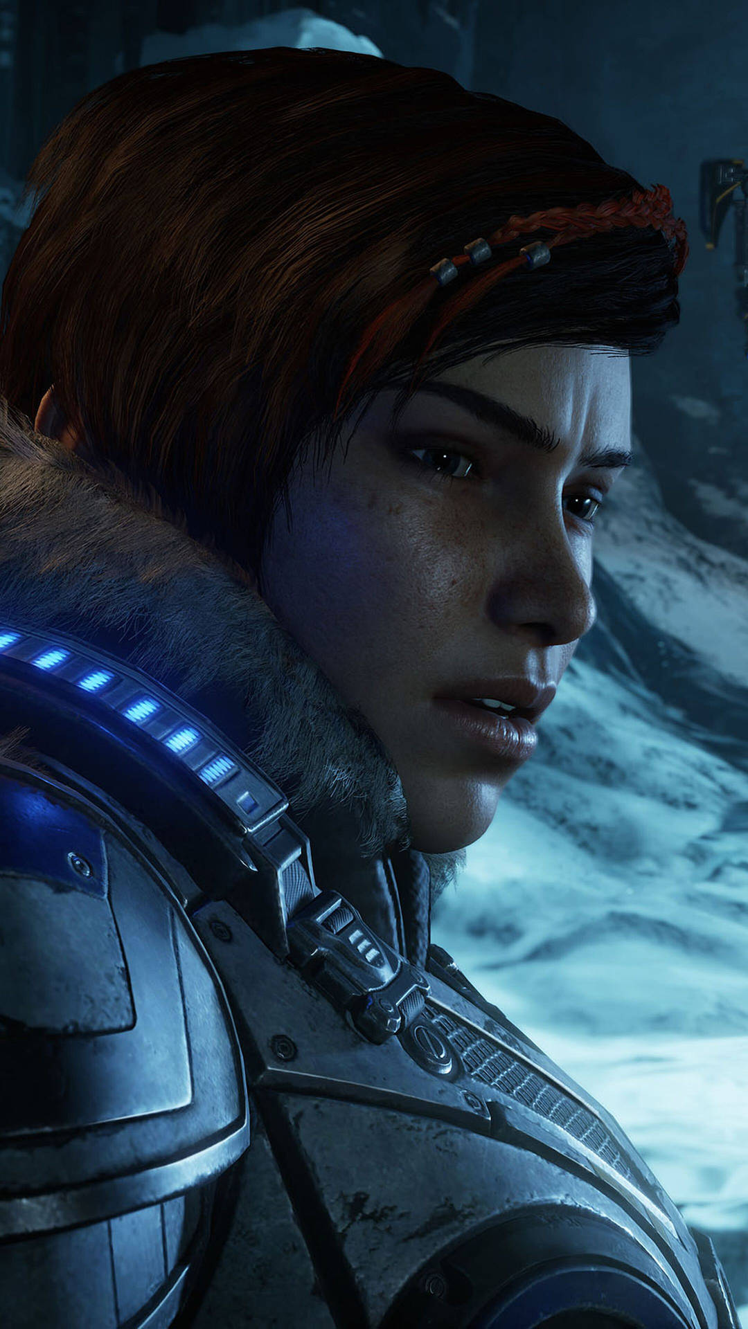 Kait Diaz Side Shot Gears 5 Phone Background