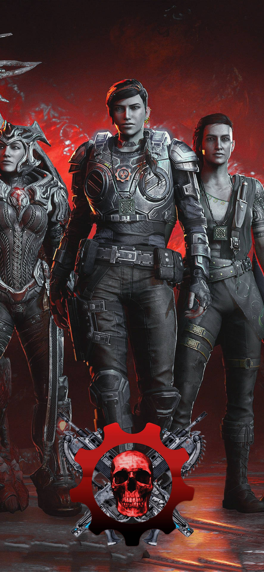 Kait With Female Warriors Gears 5 Iphone
