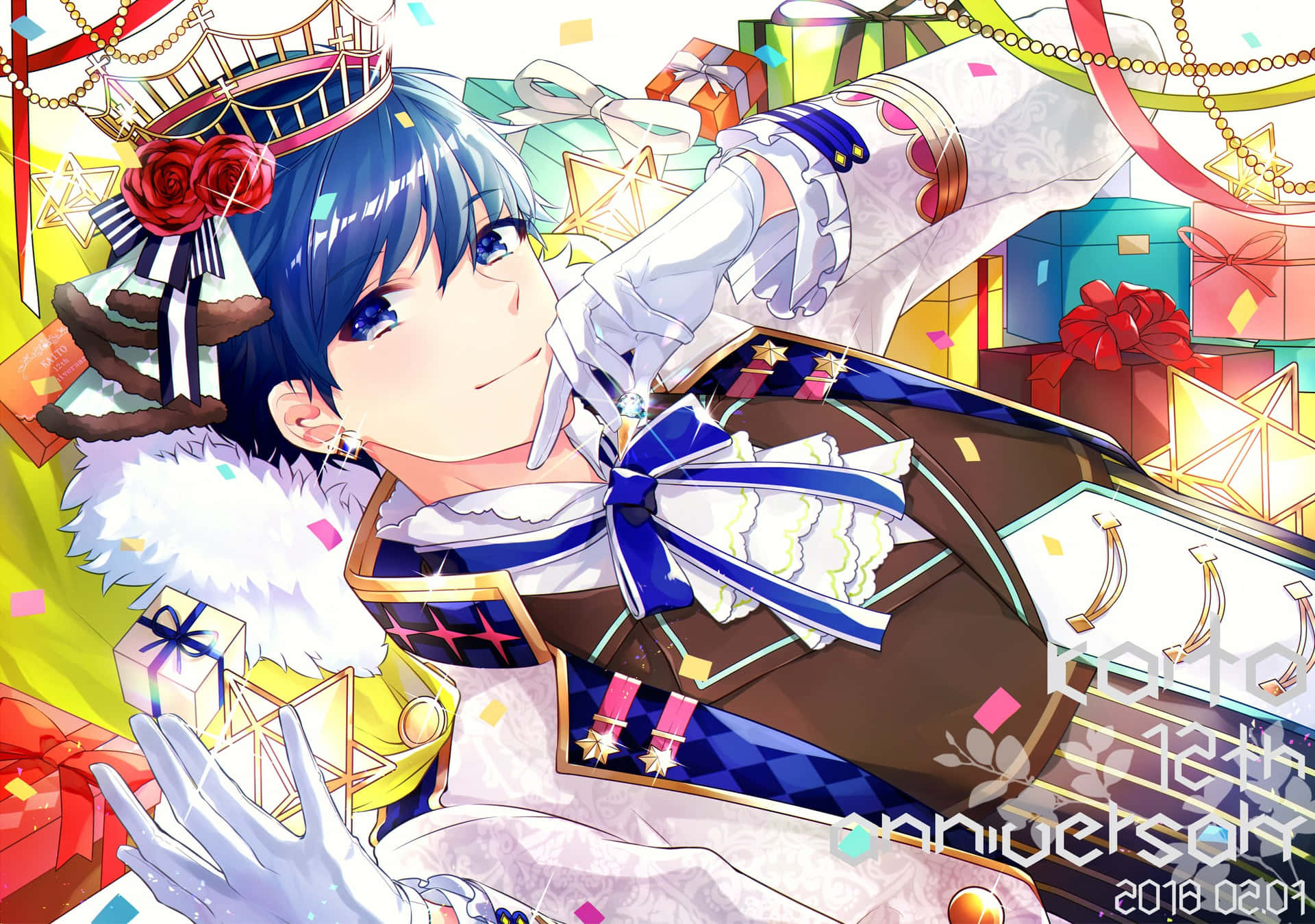 Kaito Blue Boy Vocaloid Desktop