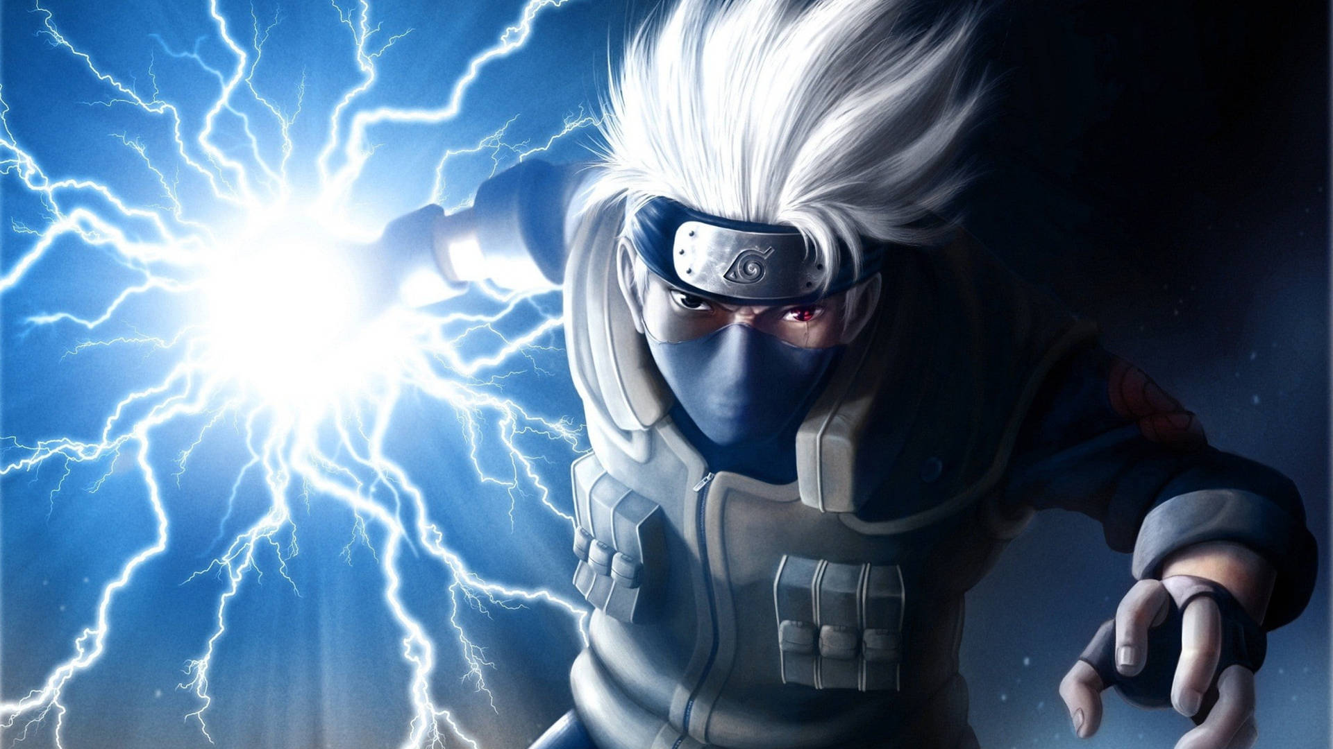 Kakashi 4k Lightning In Hands Background