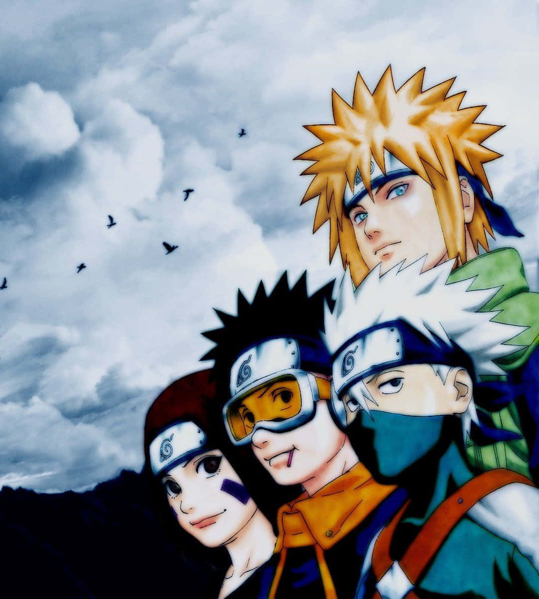 Kakashi And Obito- Best Friends Forever Background
