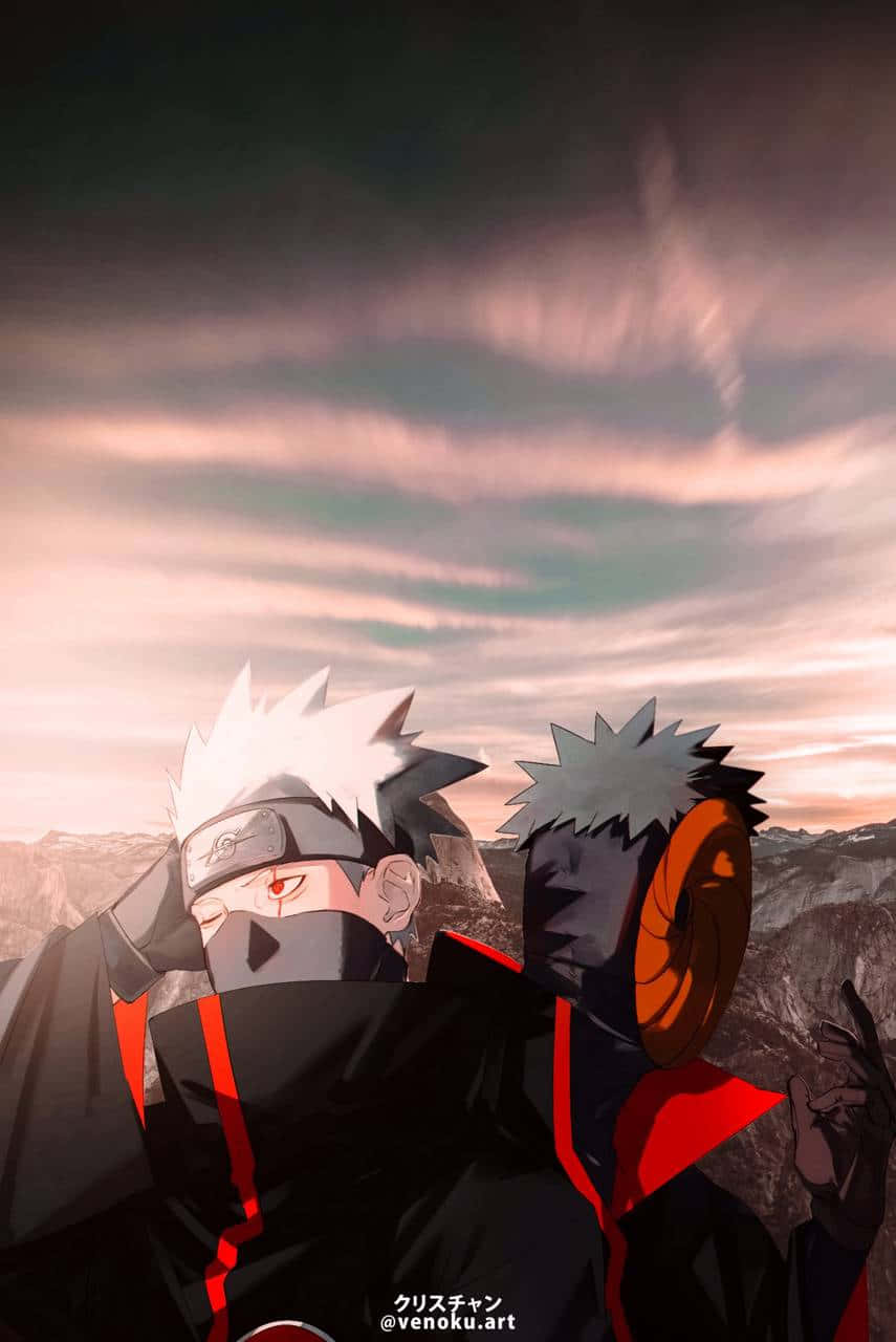Kakashi And Obito Feature Background