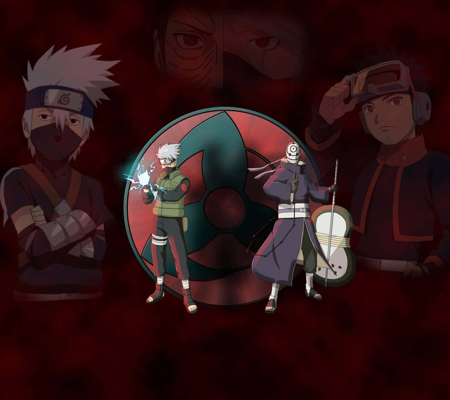 Kakashi And Obito Talents Background