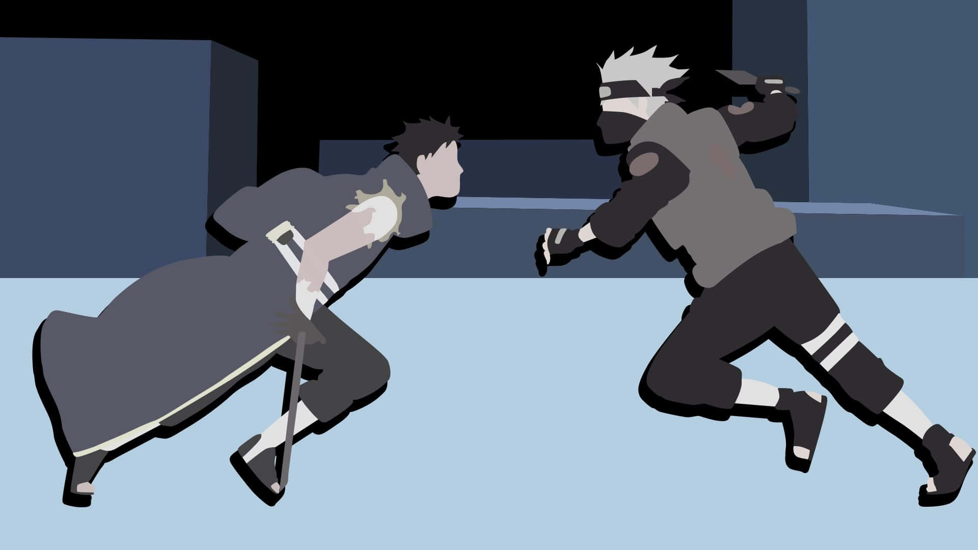Kakashi And Obito Vector Background