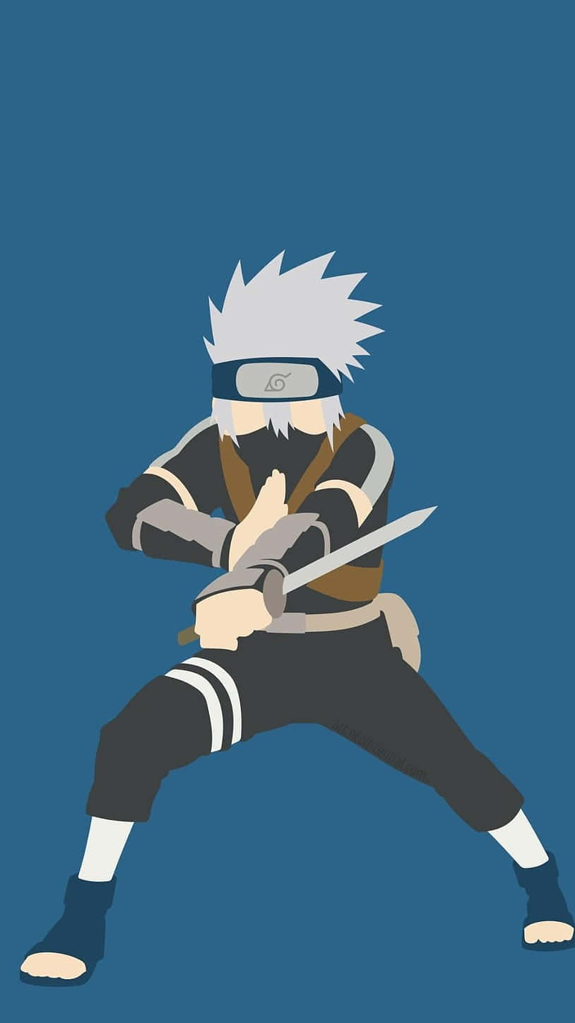 Kakashi Hatake From Naruto Aesthetic Phone Background