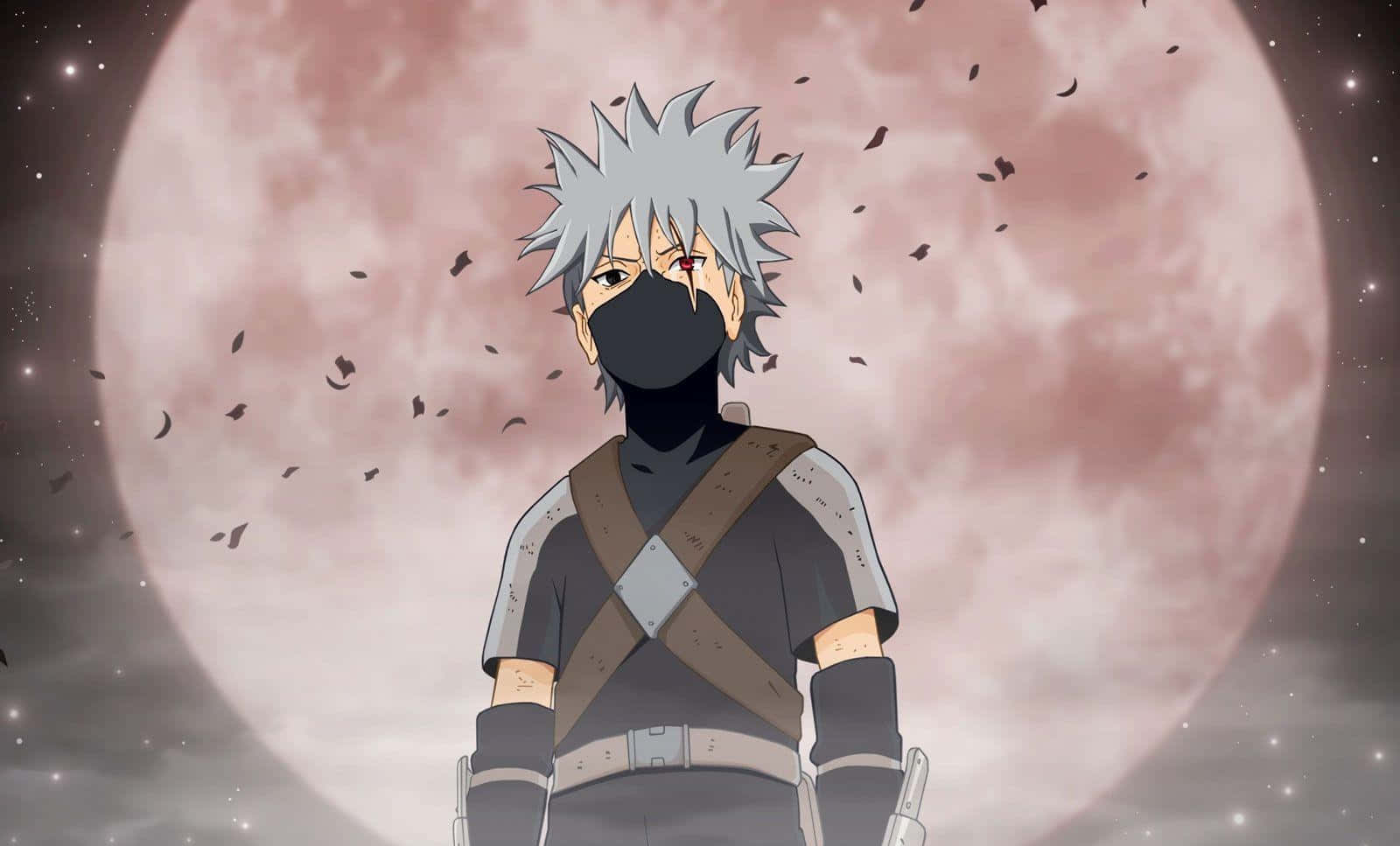 Kakashi Hatake Kid Full Moon Background