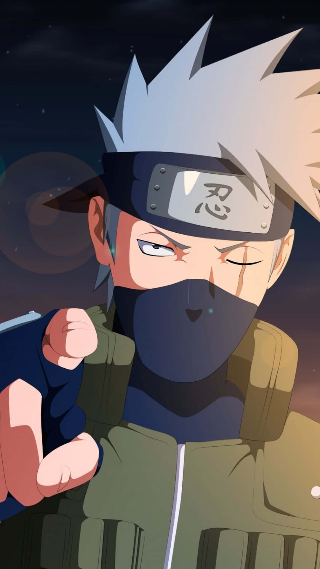 Kakashi Hatake Narutoi Phone Wallpaper Background