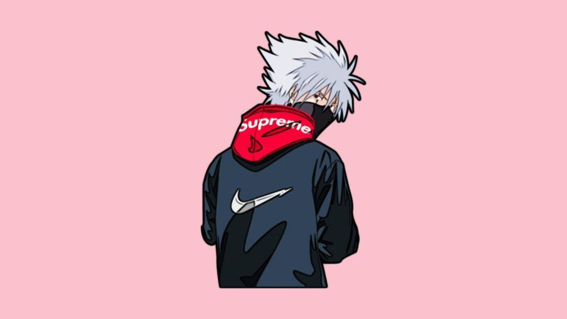 Kakashi Hatake Supreme And Nike Hoodie Background