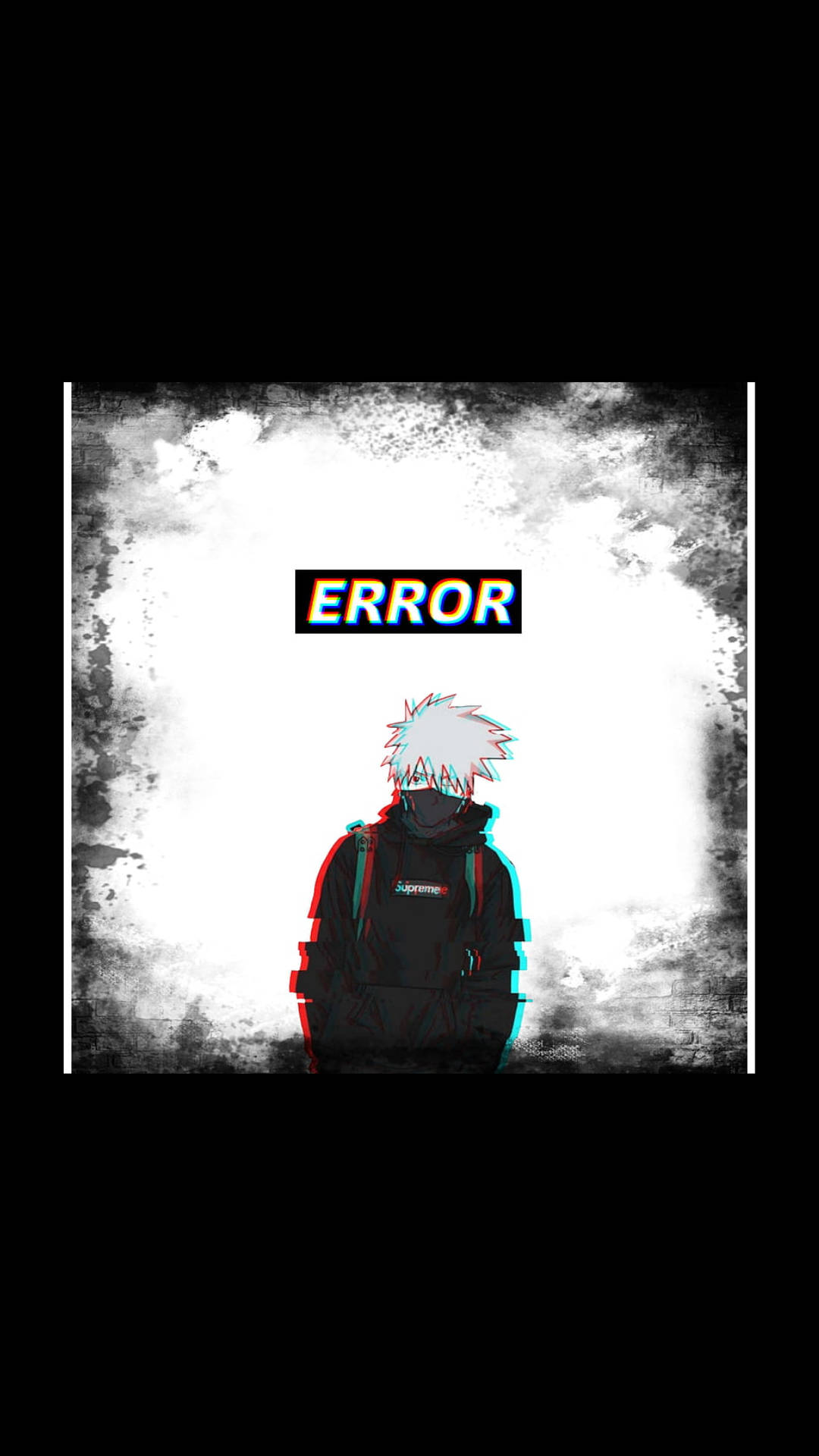 Kakashi Hatake Supreme Error Hoodie Background