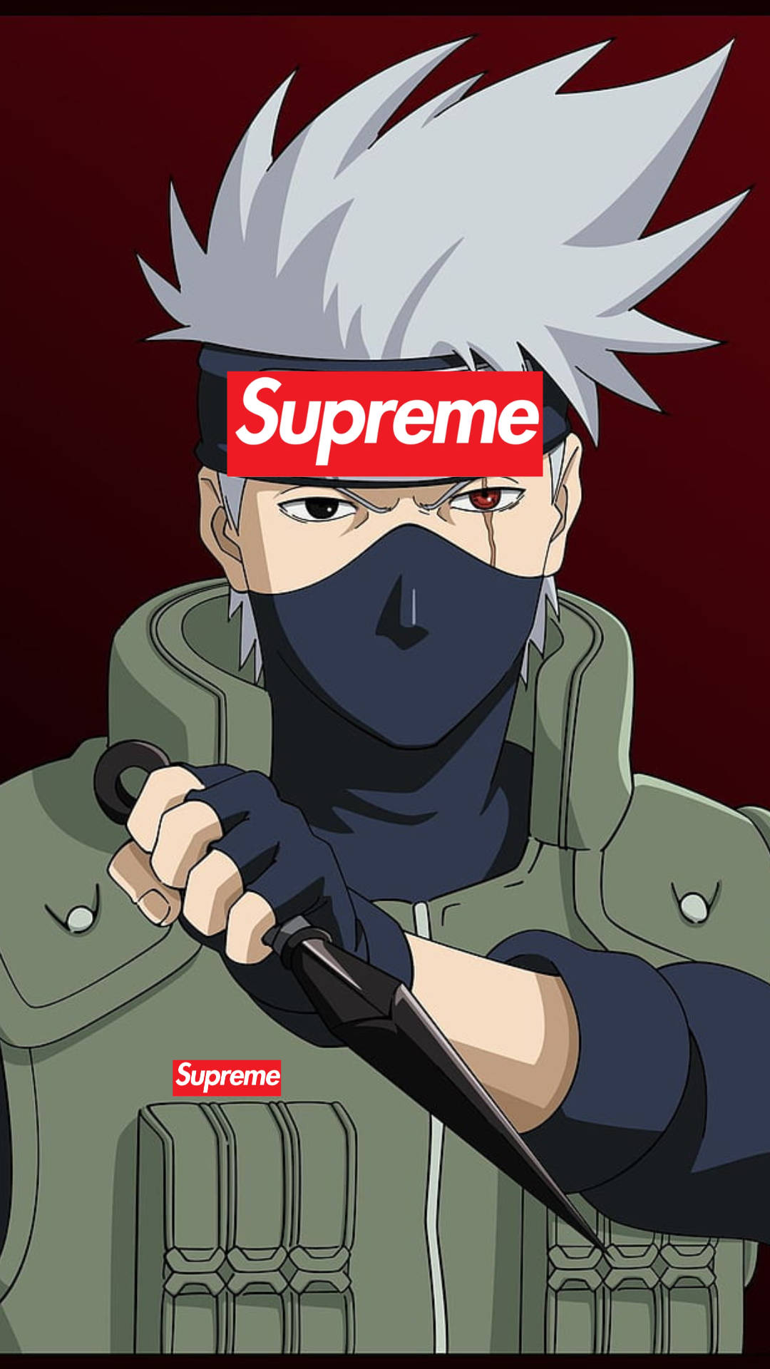 Kakashi Hatake Supreme Portrait Outfit Background