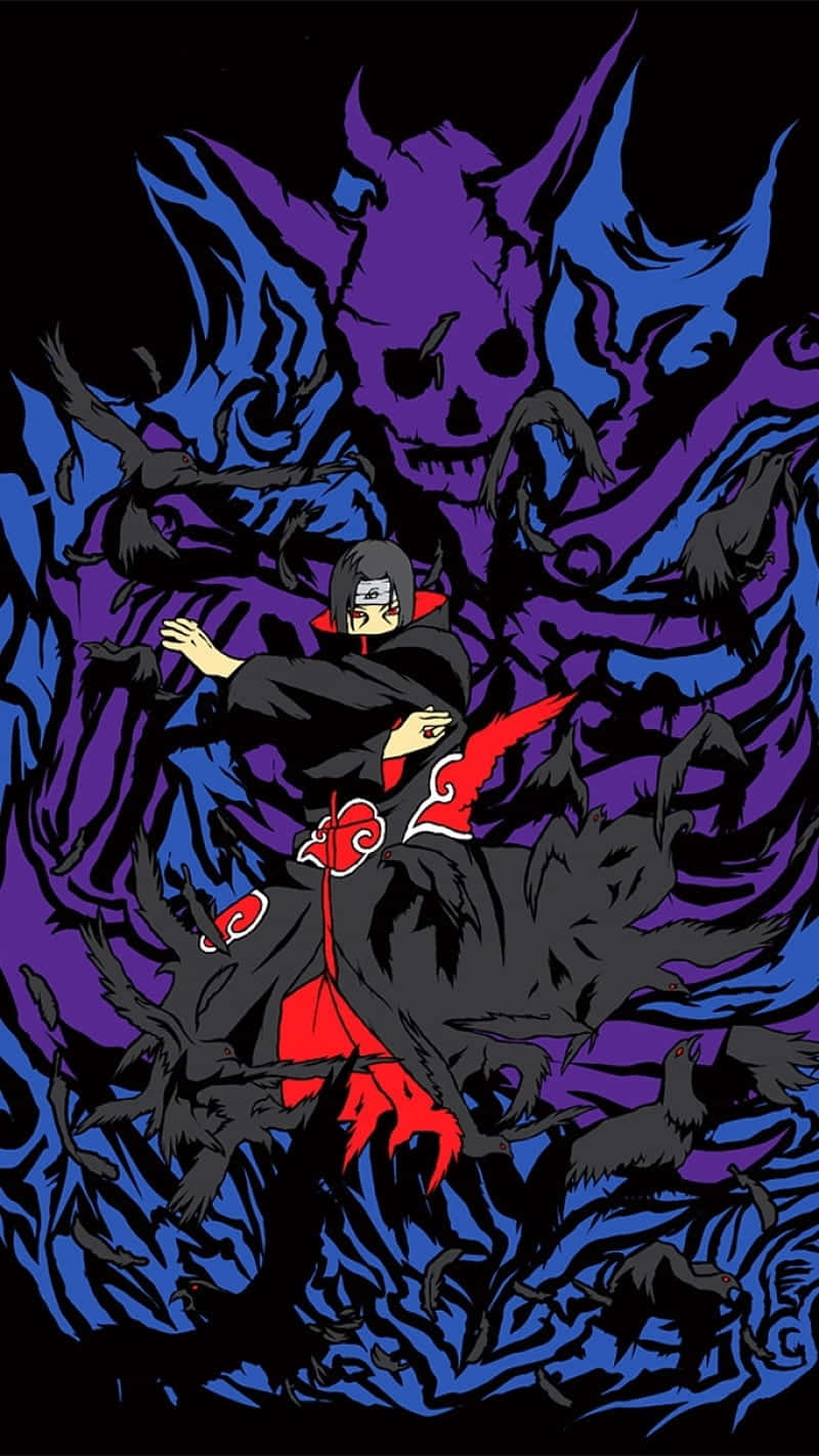 Kakashi Hatake Unleashing His Susanoo Technique Background