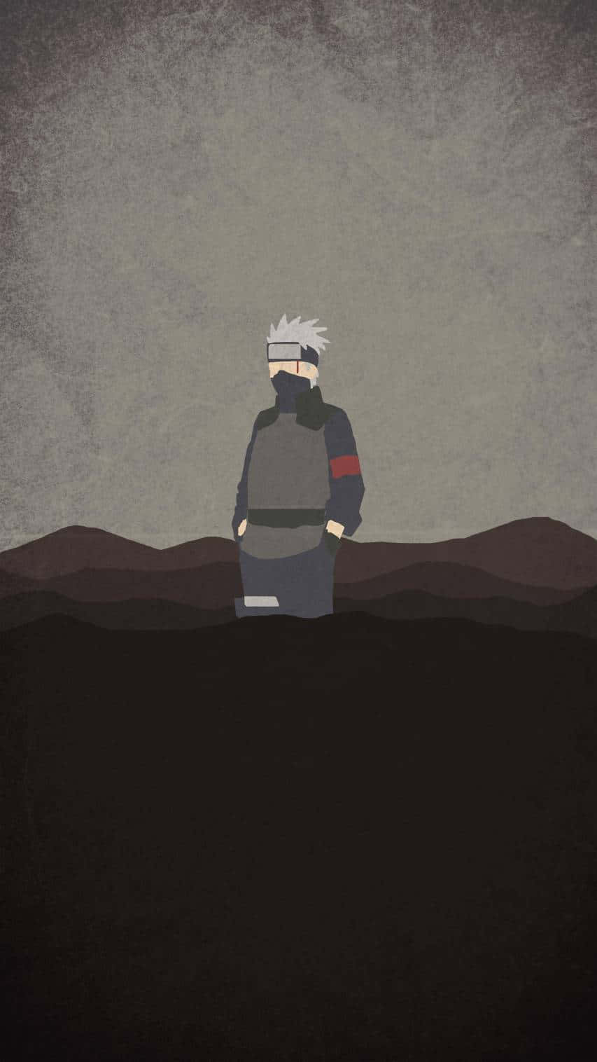 Kakashi In The Dark Naruto Aesthetic Phone Background