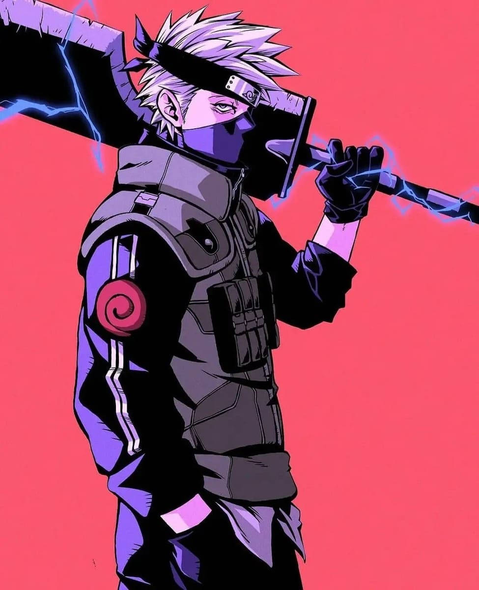 Kakashi Iphone Lightning Blade Background