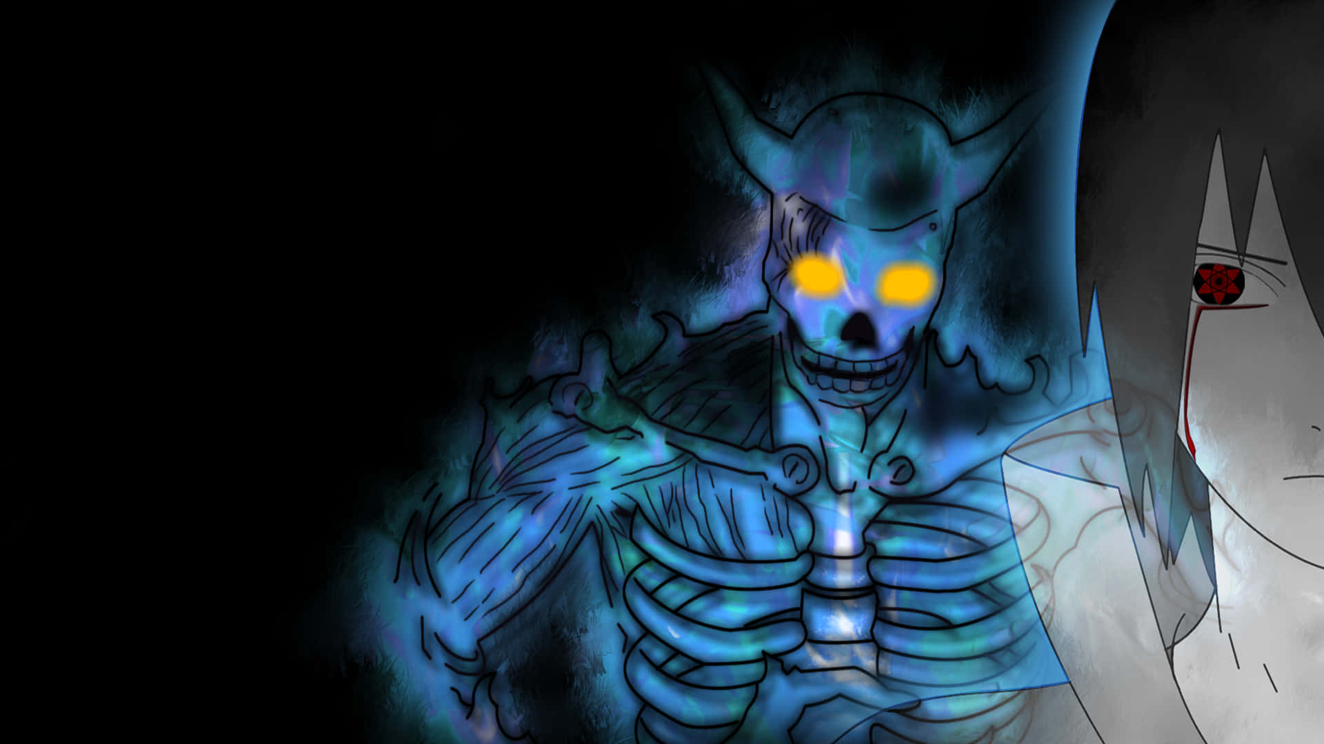 Kakashi Susanoo Unleashes Great Power Background