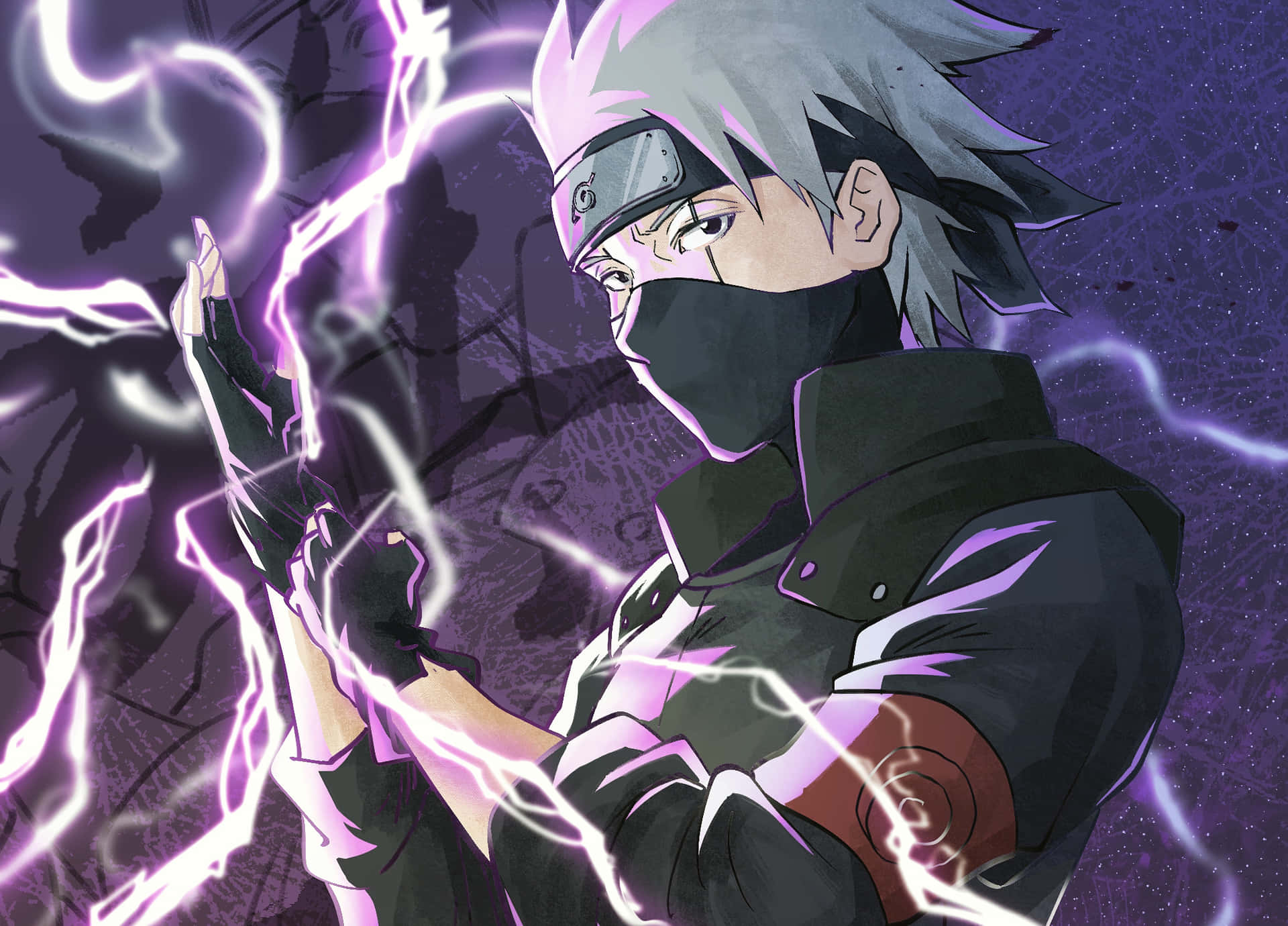 Kakashi With Purple Lightning