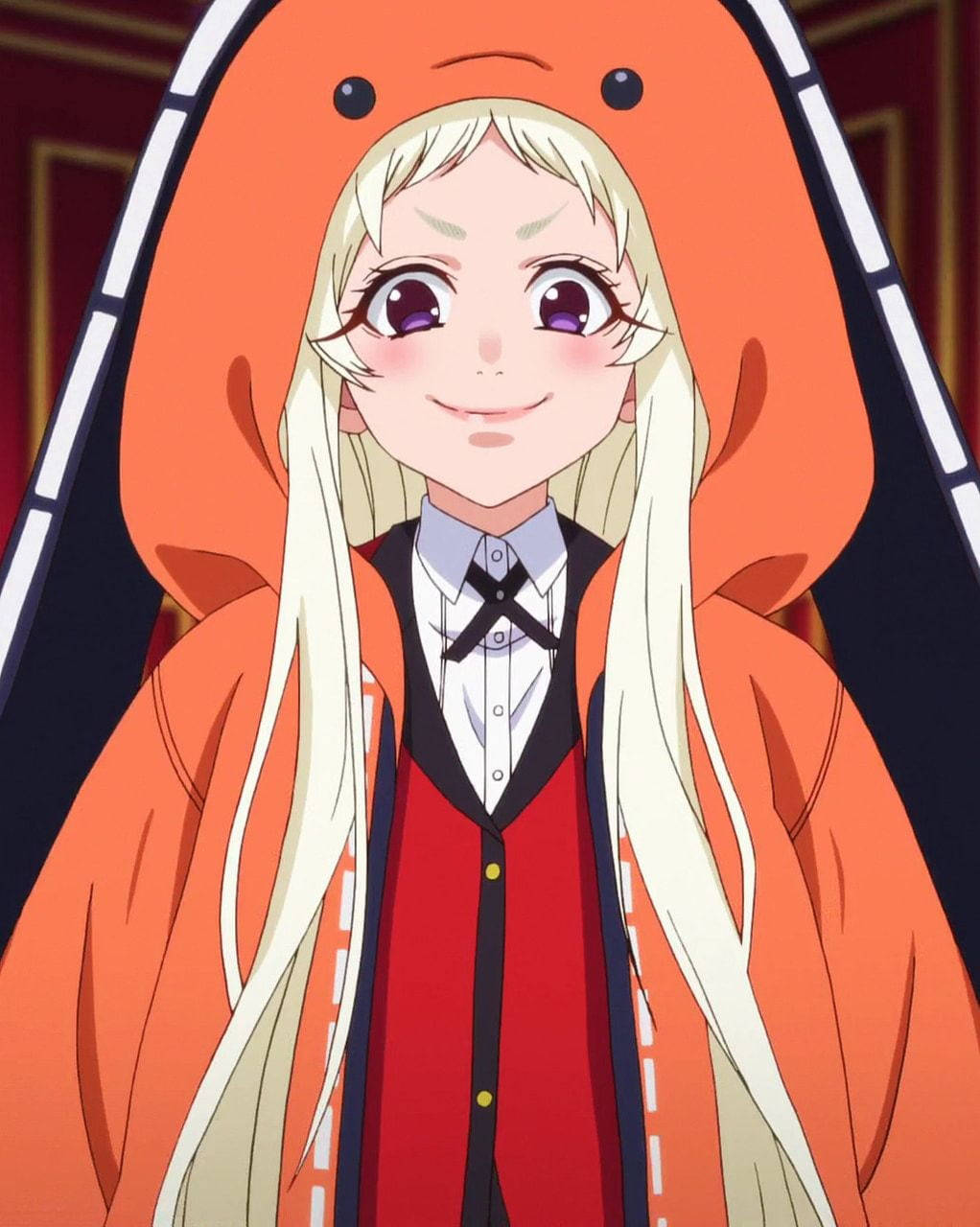 Kakegurui Runa Blushing Background