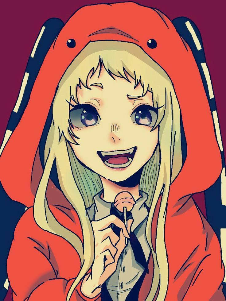 Kakegurui Runa Yomozuki Lollipop Digital Art Background