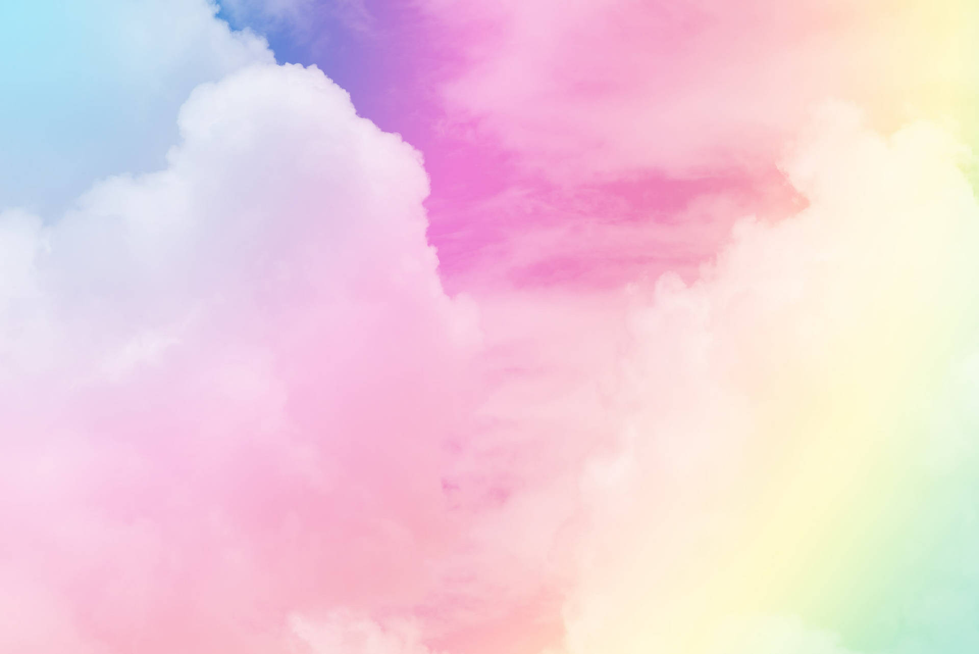 Kaleidoscopic Pastel Pink Sky Background