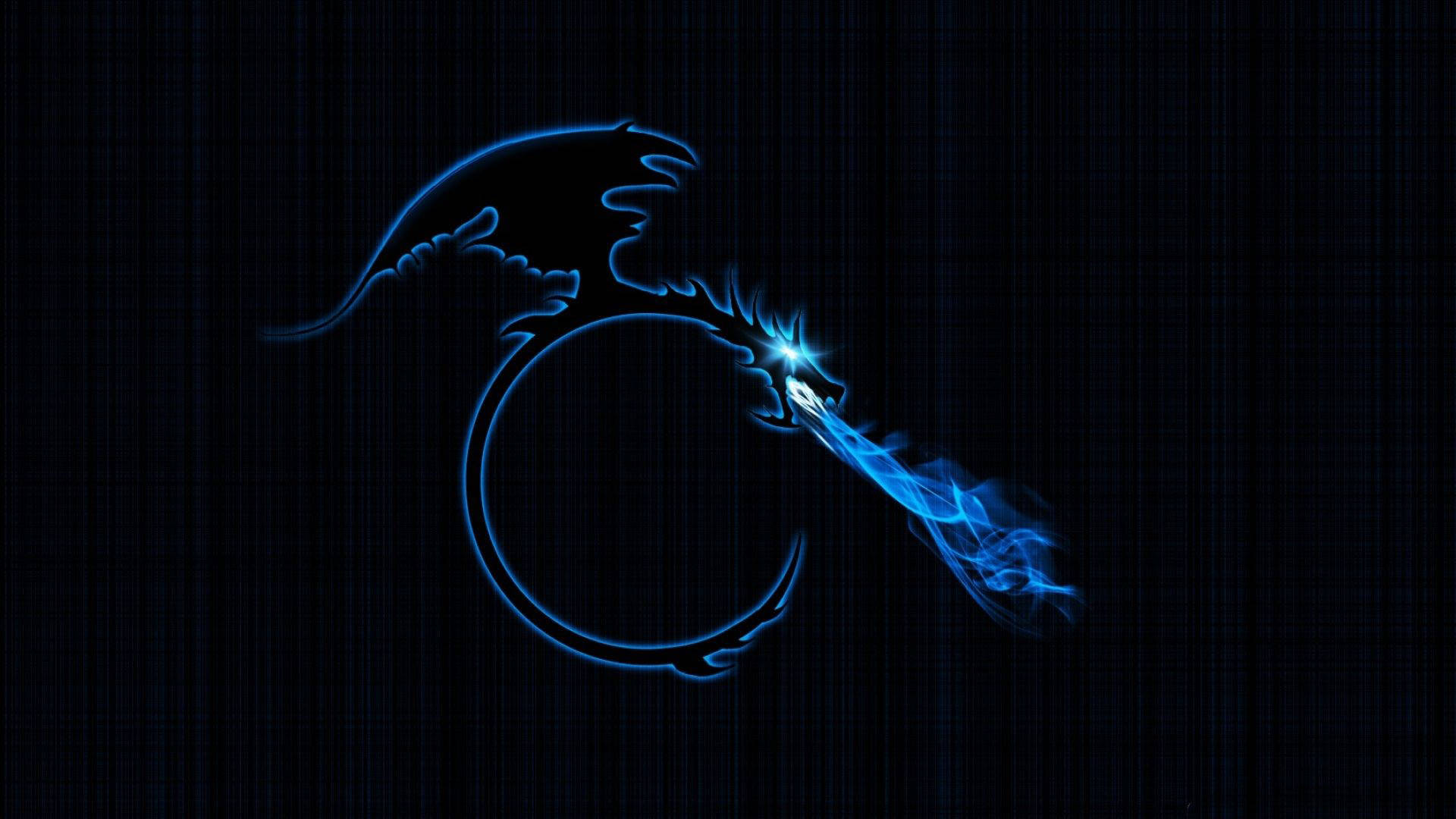 Kali Linux Blue Flames Background