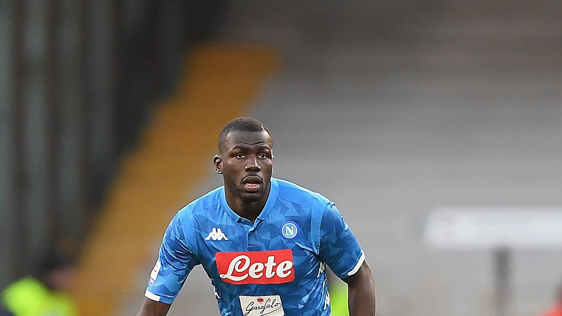 Kalidou Koulibaly Locks Gaze Background