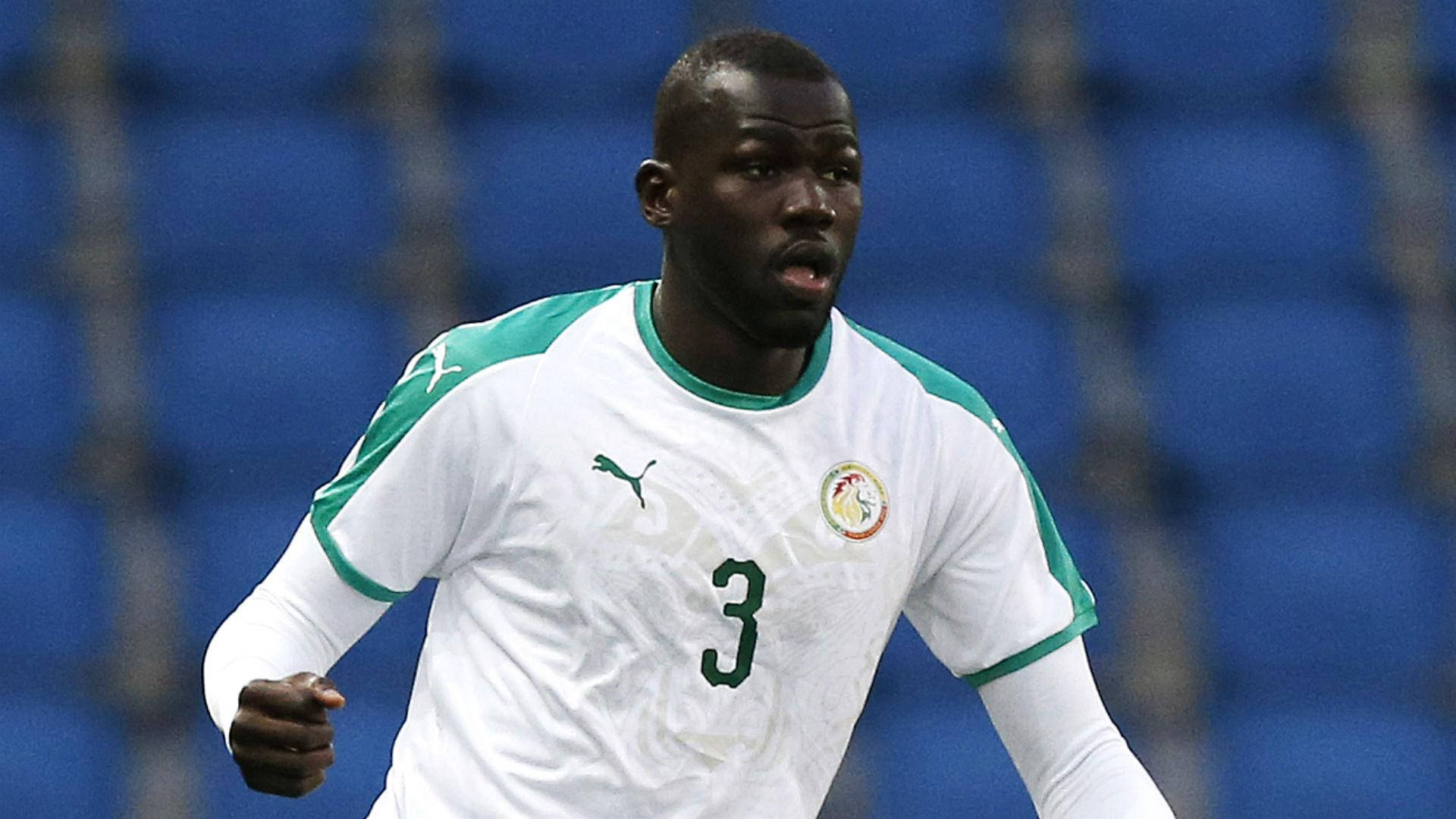 Kalidou Koulibaly White Uniform Background